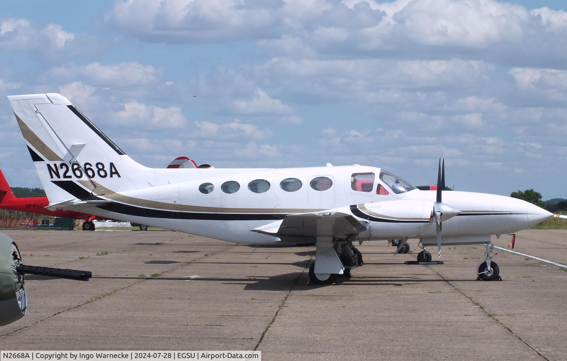 N2668A, 1981 Cessna 421C Golden Eagle C/N 421C1216, Cessna 421C Golden Eagle at Duxford airfield (two days after Duxford Flying Day: The Americans 2024)