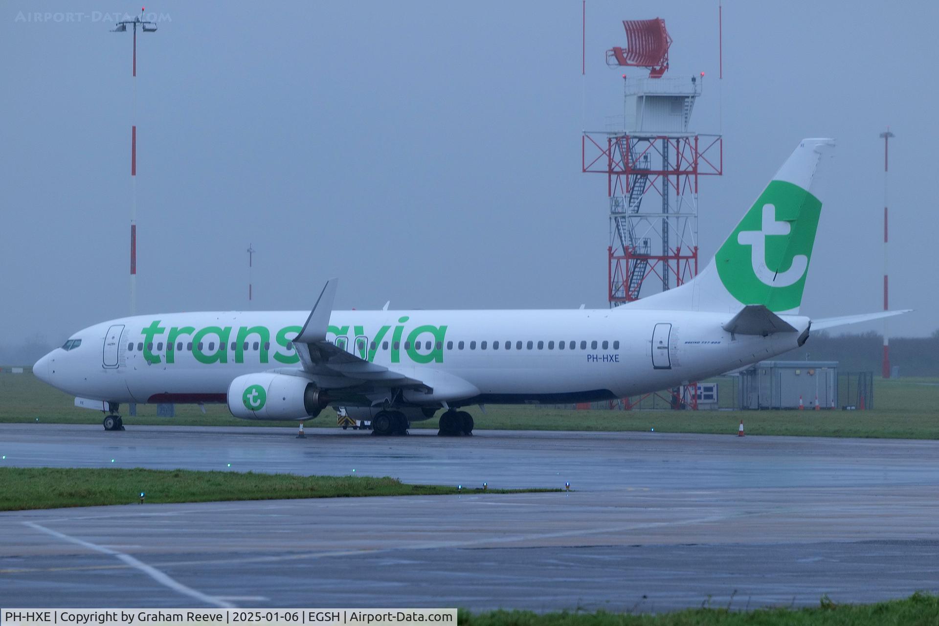 PH-HXE, 2016 Boeing 737-8K2 C/N 61790, Parked at Norwich.