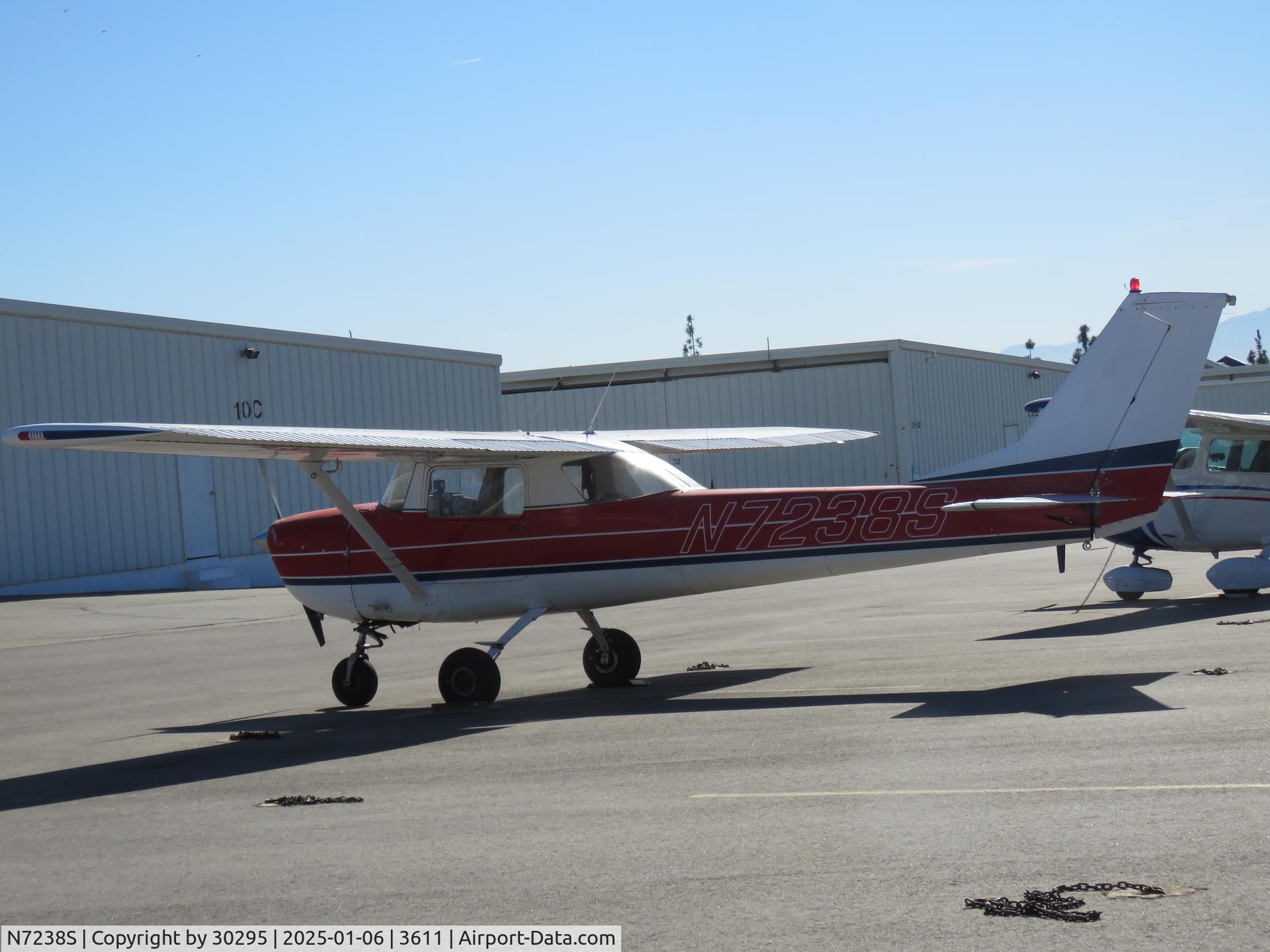 N7238S, 1967 Cessna 150H C/N 15067938, Parked