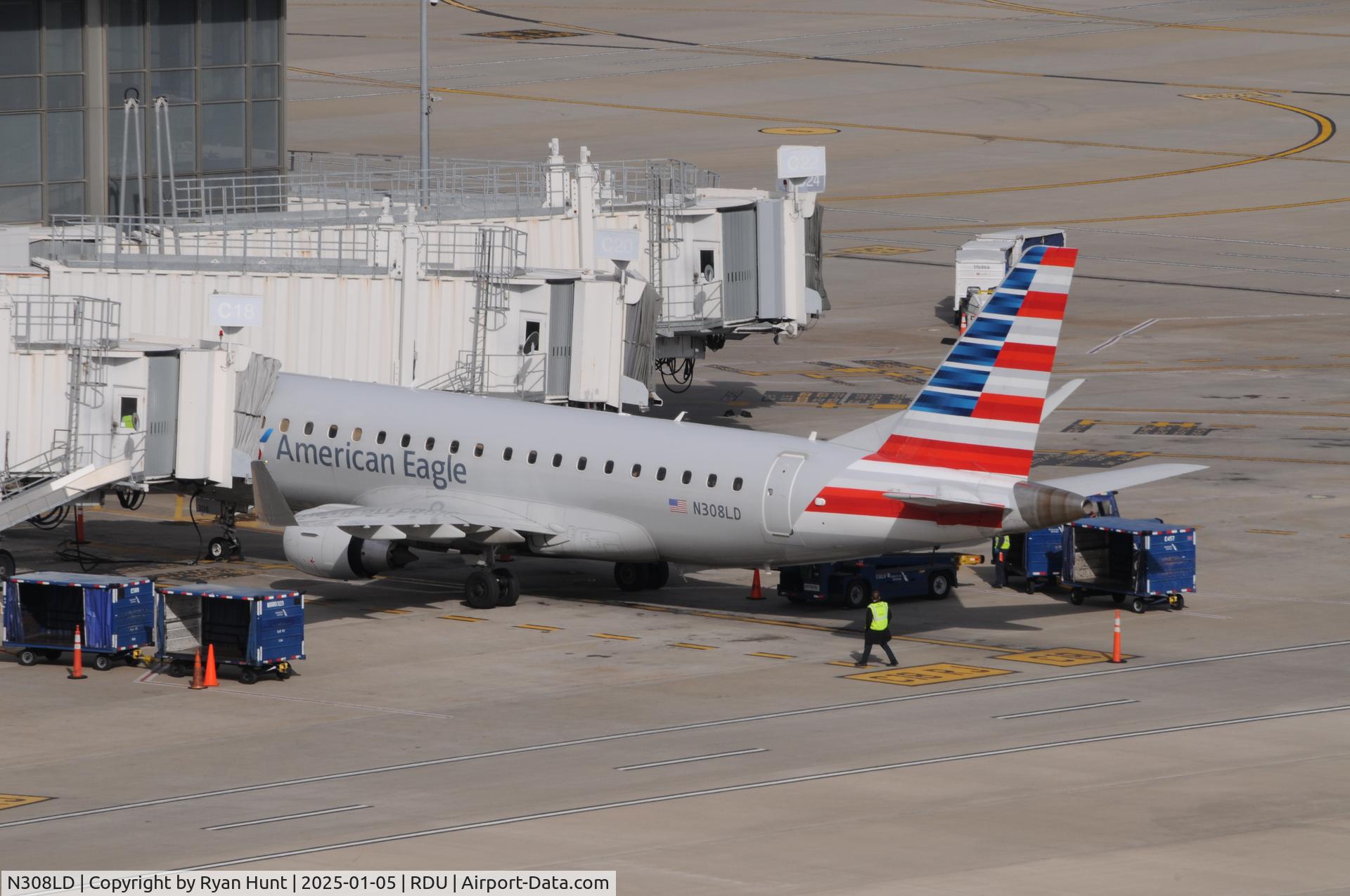N308LD, 2021 Embraer 175LR (ERJ-170-200LR) C/N 17000874, New registration for this E175.