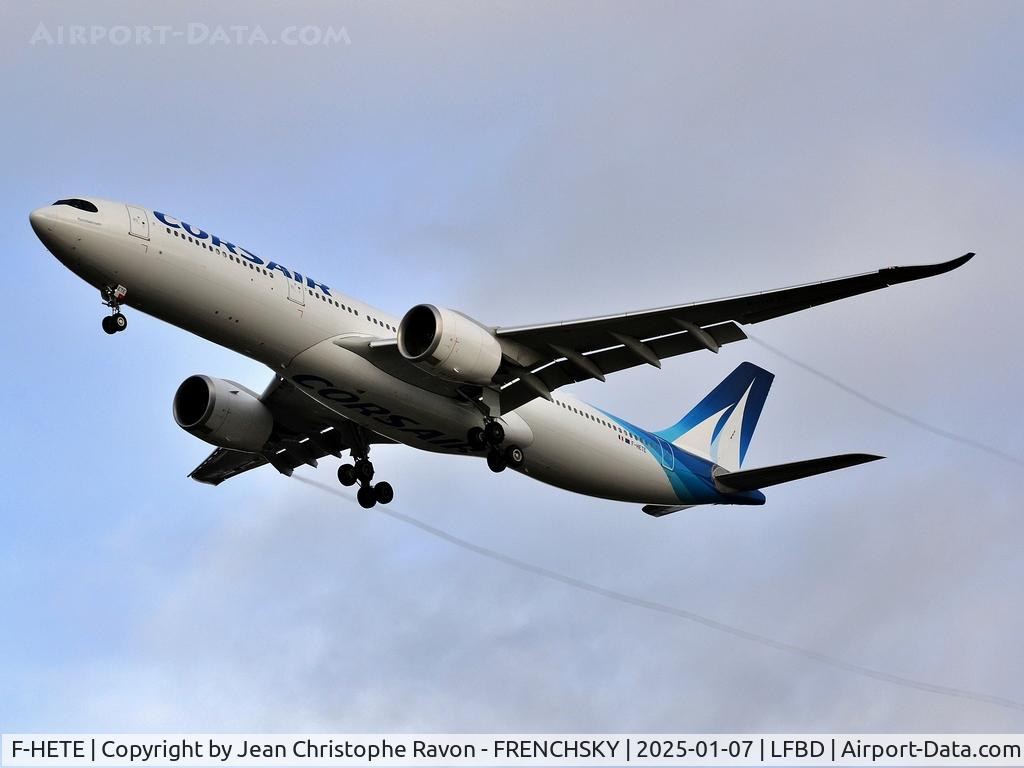 F-HETE, 2023 Airbus A330-941 C/N 2056, Paris (ORY)	Bordeaux (BOD)	SS40
