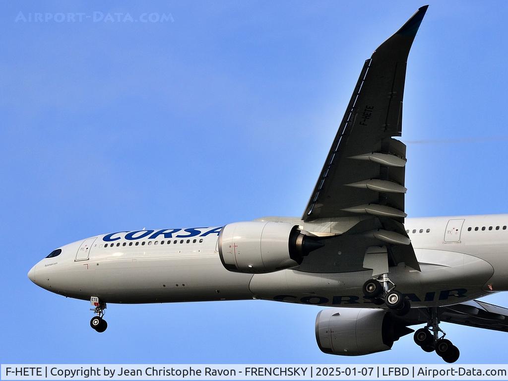 F-HETE, 2023 Airbus A330-941 C/N 2056, Paris (ORY)	Bordeaux (BOD)	SS40