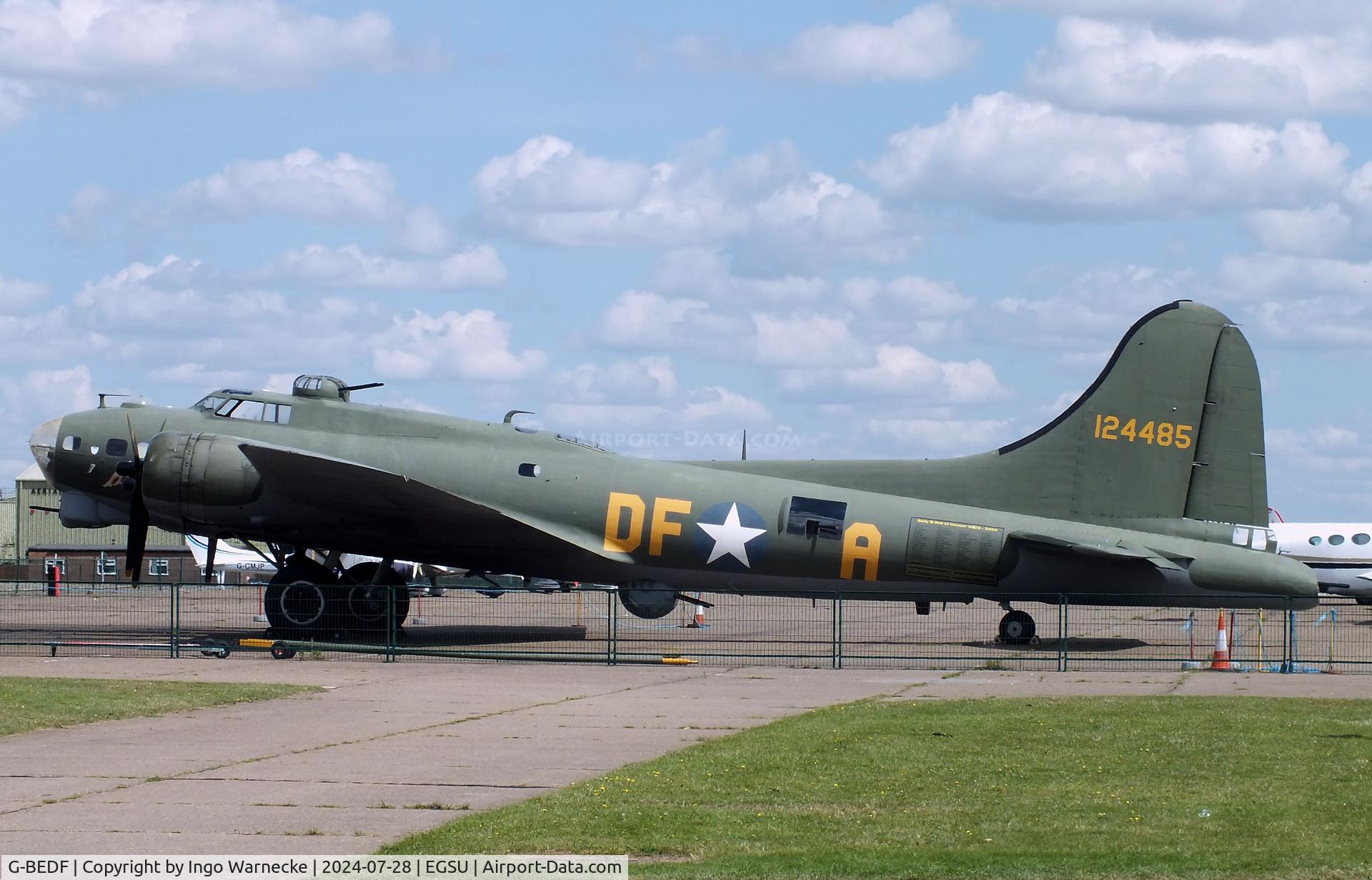 G-BEDF, 1944 Boeing B-17G Flying Fortress C/N 8693, Boeing B-17G Flying Fortress at Duxford airfield (two days after Duxford Flying Day: The Americans 2024)