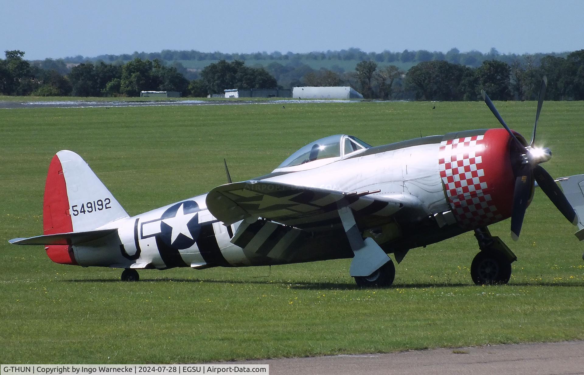 G-THUN, 1945 Republic P-47D Thunderbolt C/N 399-55731, Republic P-47D Thunderbolt at Duxford airfield (two days after Duxford Flying Day: The Americans 2024)