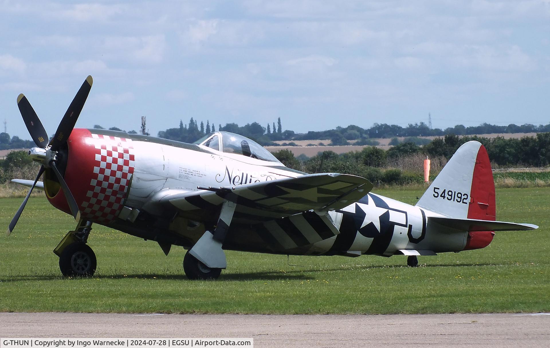 G-THUN, 1945 Republic P-47D Thunderbolt C/N 399-55731, Republic P-47D Thunderbolt at Duxford airfield (two days after Duxford Flying Day: The Americans 2024)