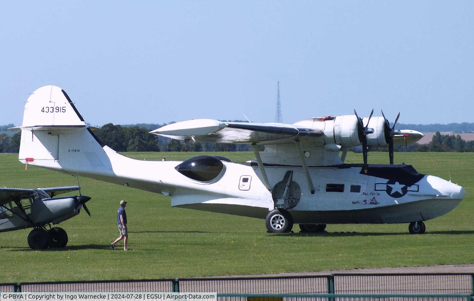 G-PBYA, 1944 Consolidated (Canadian Vickers) PBV-1A Canso A C/N CV-283, Consolidated (Canadian Vickers) PBV-1A Canso A (PBY-5A Catalina) at Duxford airfield (two days after Duxford Flying Day: The Americans 2024)