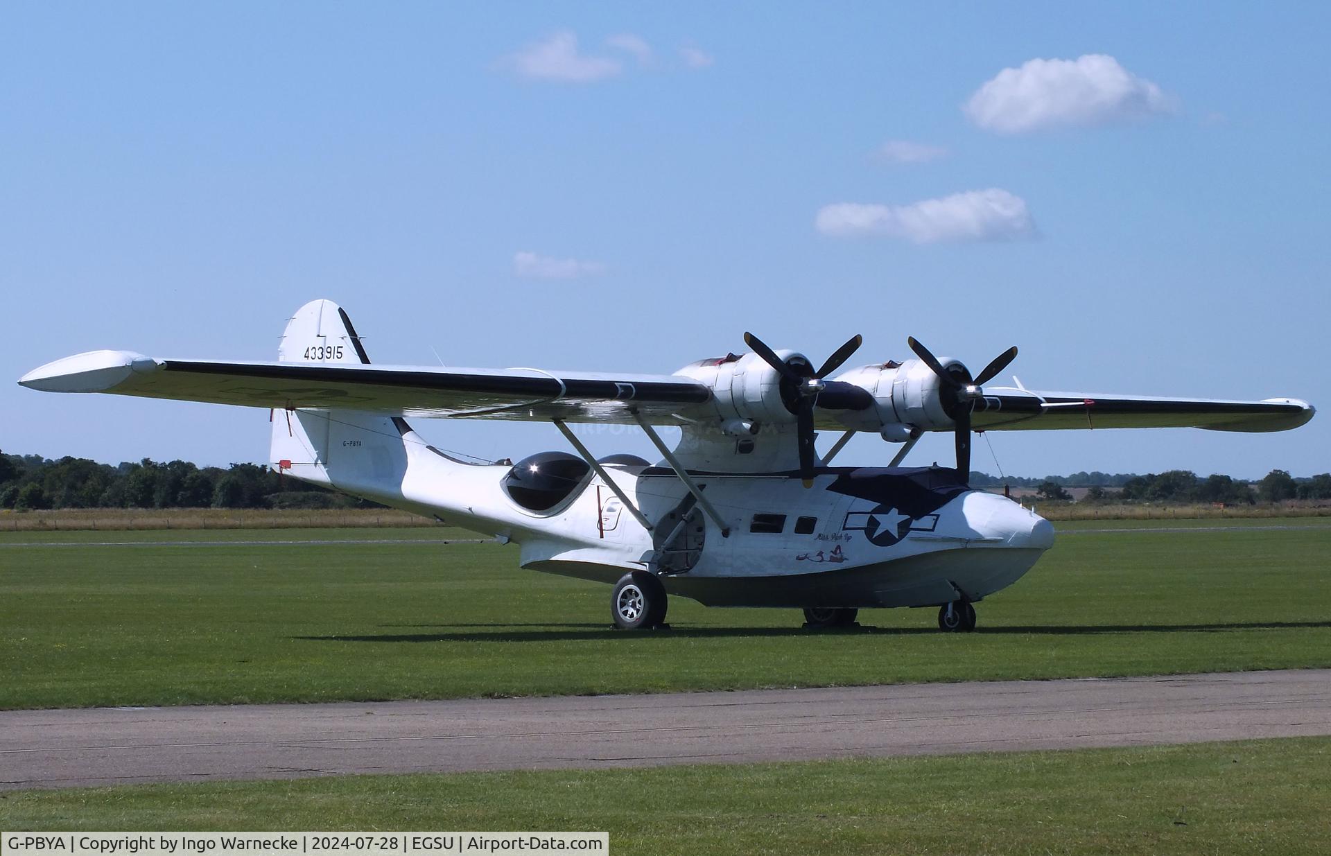 G-PBYA, 1944 Consolidated (Canadian Vickers) PBV-1A Canso A C/N CV-283, Consolidated (Canadian Vickers) PBV-1A Canso A (PBY-5A Catalina) at Duxford airfield (two days after Duxford Flying Day: The Americans 2024)