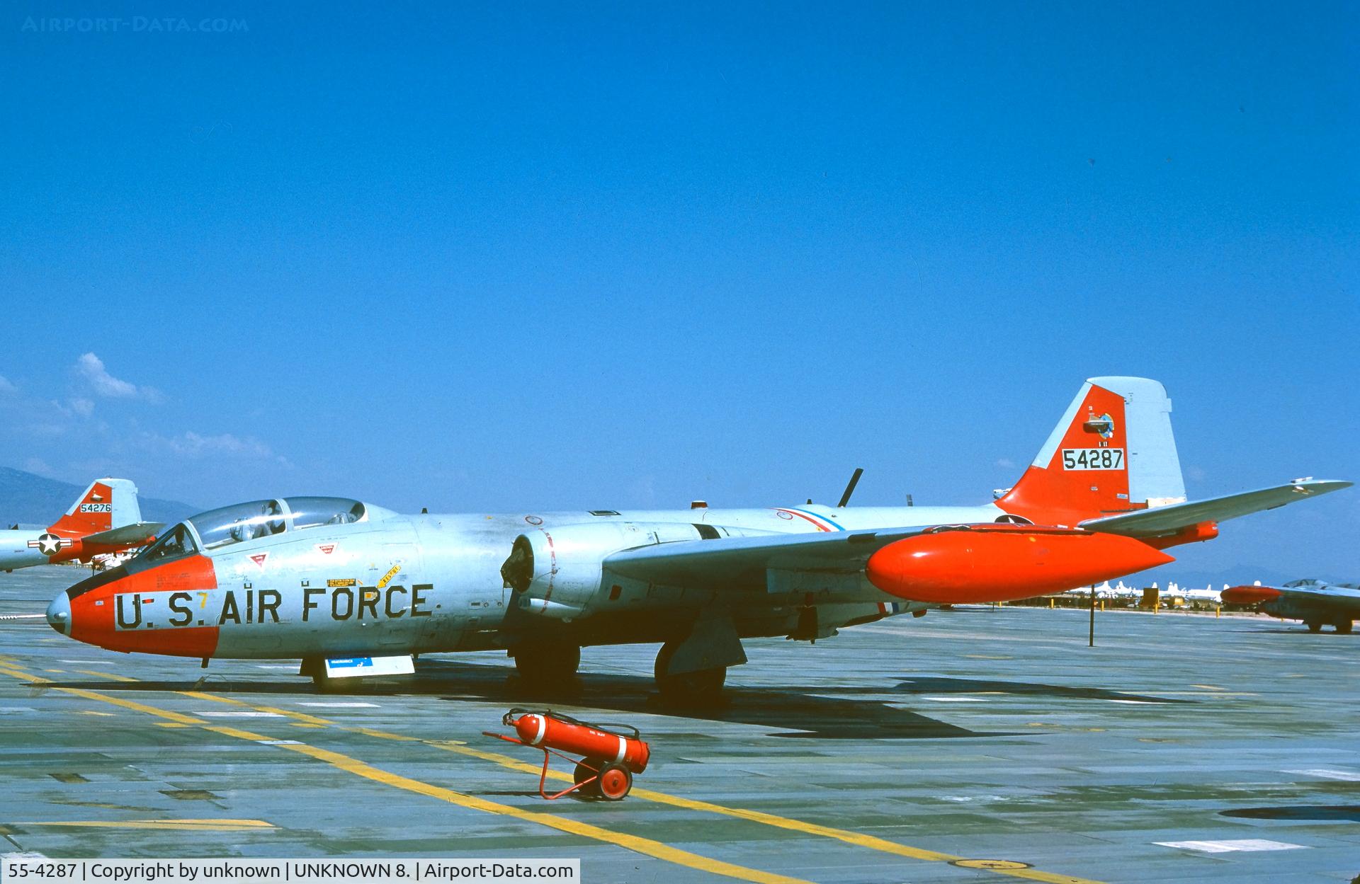 55-4287, 1955 Martin EB-57E Canberra C/N 389, Unknown 8.1979