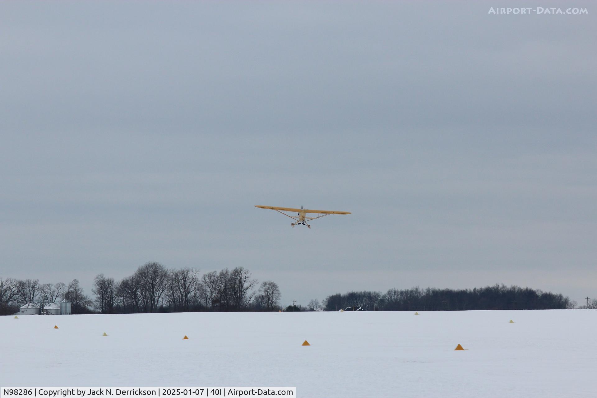 N98286, 1946 Piper J3C-65 Cub Cub C/N 18554, Cub on Skis