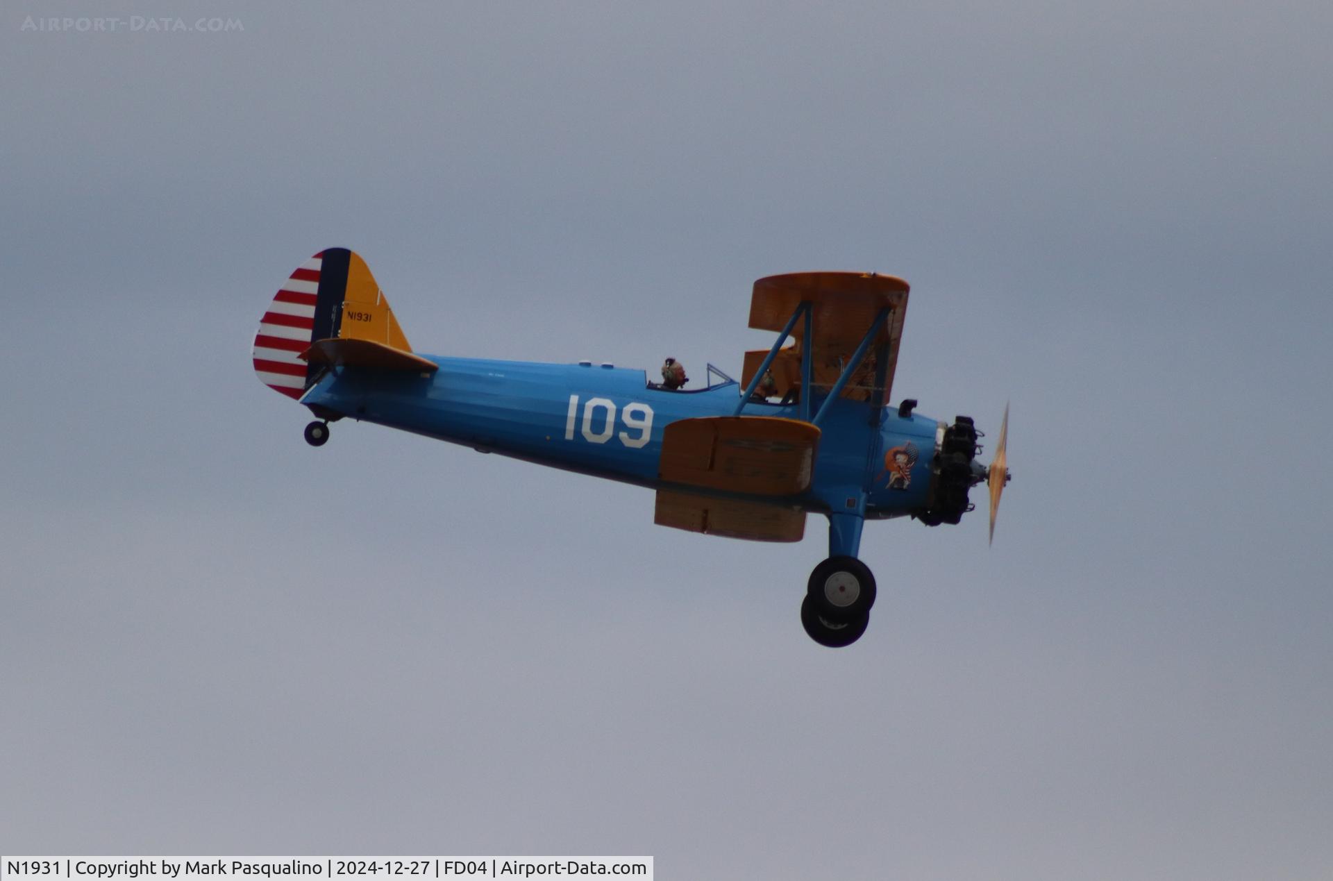 N1931, 1943 Boeing A75N1(PT17) C/N 75-8777, Stearman