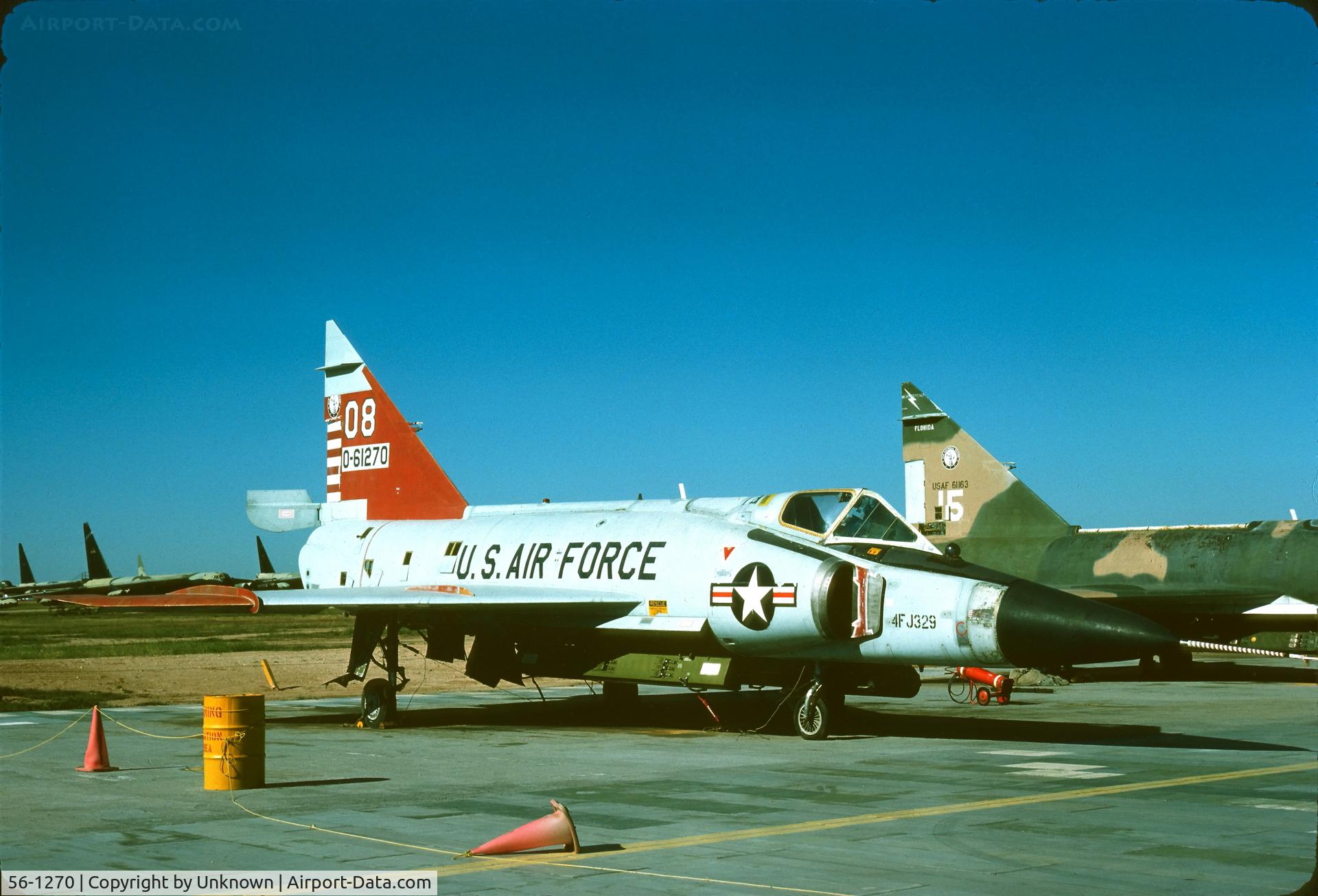 56-1270, 1956 Convair F-102A Delta Dagger C/N 8-10-487, MSDC 7.1979