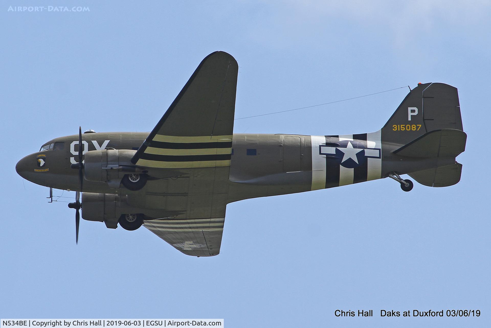 N534BE, 1944 Douglas DC-3A-S1C3G C/N 4932, Daks over Normandy - 75th D-Day commemoration, Duxford