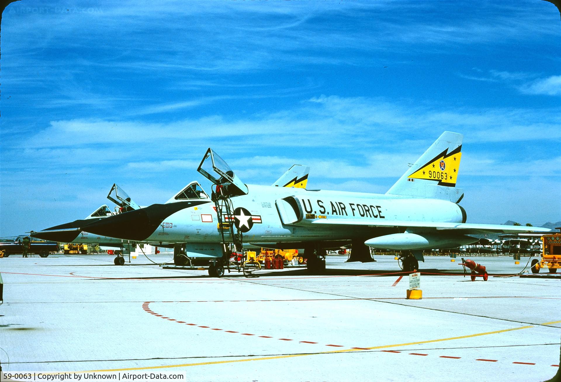 59-0063, 1960 Convair F-106A-120-CO Delta Dart C/N 8-24-192, Unknown 7.1979