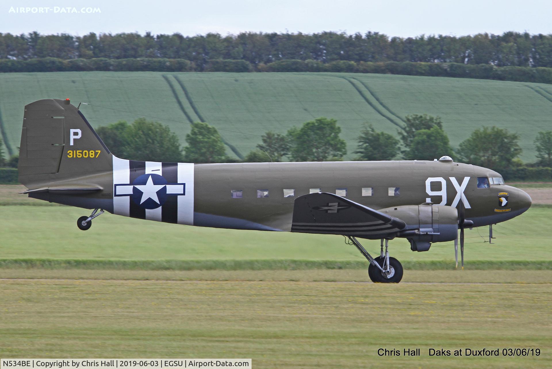 N534BE, 1944 Douglas DC-3A-S1C3G C/N 4932, Daks over Normandy - 75th D-Day commemoration, Duxford