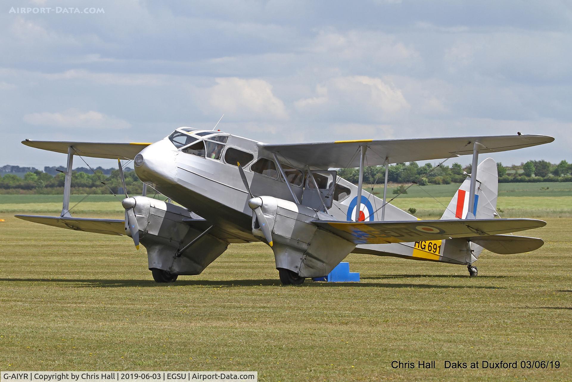 G-AIYR, 1943 De Havilland DH-89A Dominie/Dragon Rapide C/N 6676, Duxford