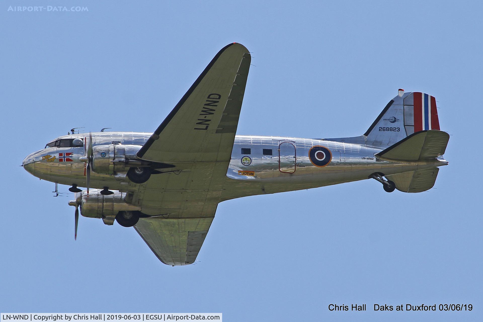 LN-WND, 1943 Douglas C-53D-DO Skytrooper (DC-3A) C/N 11750, Daks over Normandy - 75th D-Day commemoration, Duxford
