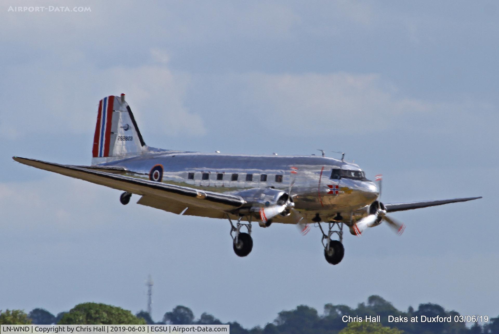 LN-WND, 1943 Douglas C-53D-DO Skytrooper (DC-3A) C/N 11750, Daks over Normandy - 75th D-Day commemoration, Duxford