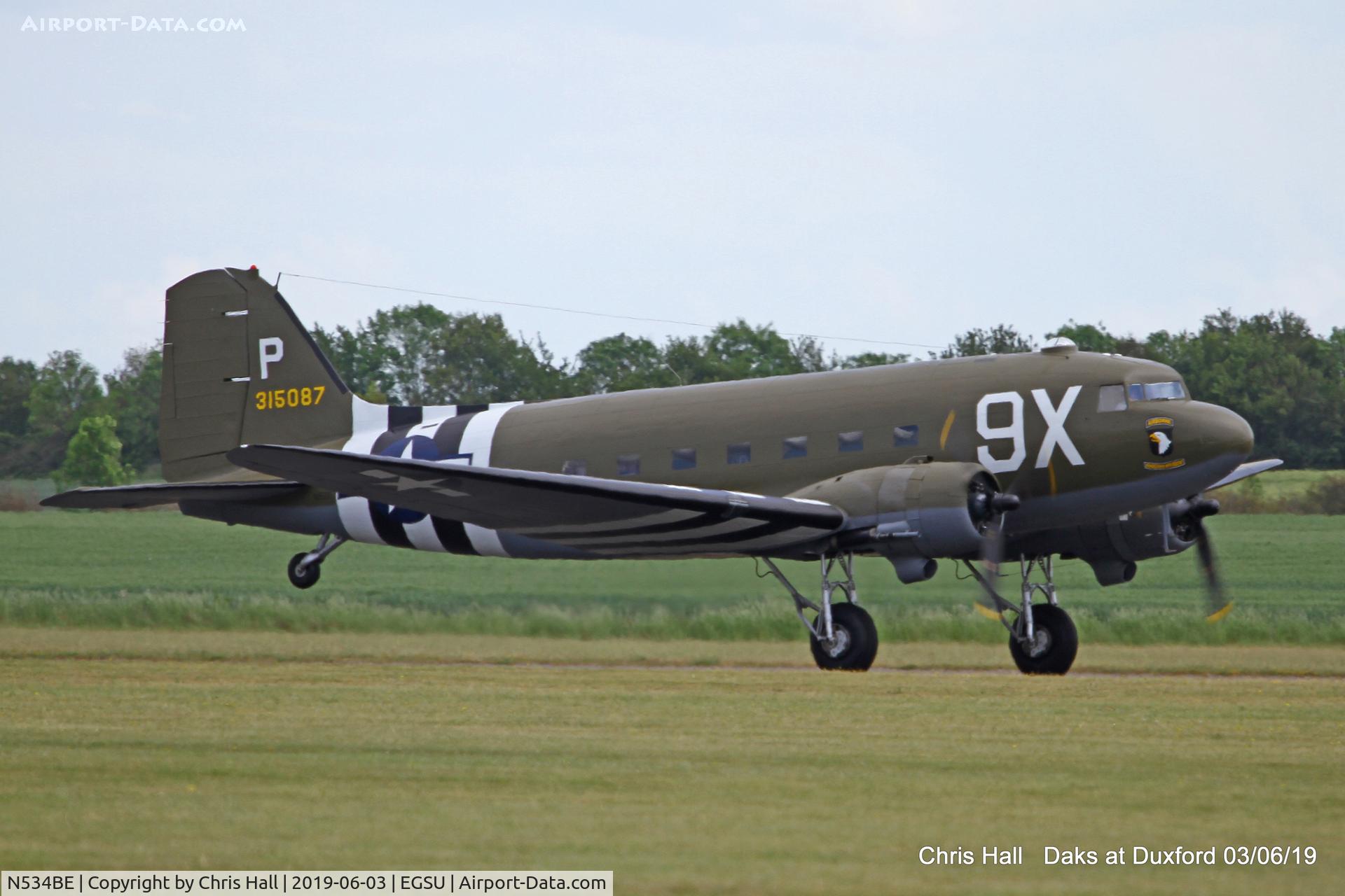 N534BE, 1944 Douglas DC-3A-S1C3G C/N 4932, Daks over Normandy - 75th D-Day commemoration, Duxford