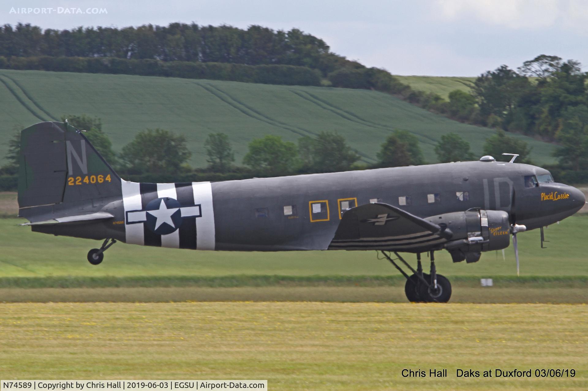 N74589, 1943 Douglas DC3C-S1C3G (C-47A) C/N 9926, Daks over Normandy - 75th D-Day commemoration, Duxford