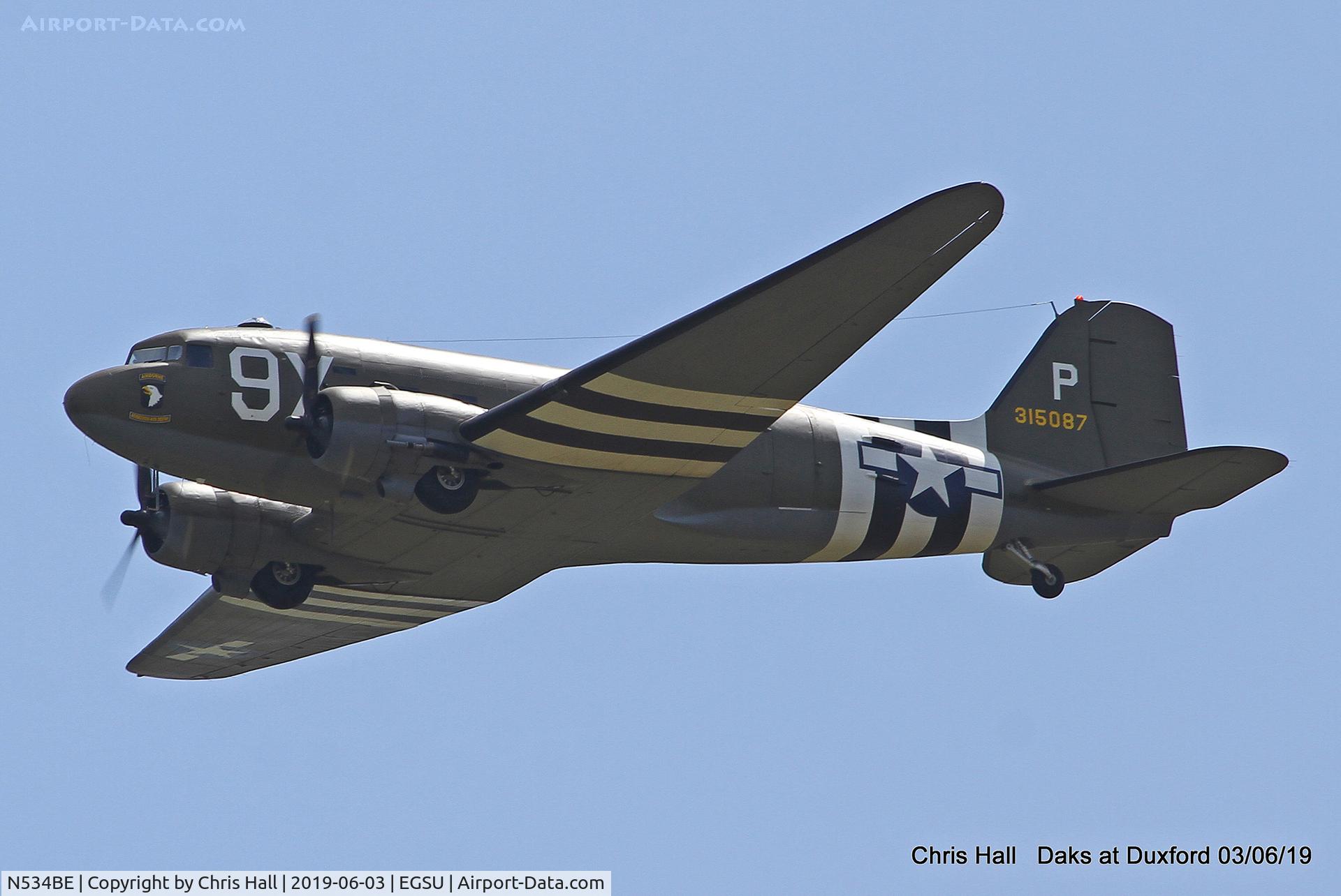N534BE, 1944 Douglas DC-3A-S1C3G C/N 4932, Daks over Normandy - 75th D-Day commemoration, Duxford