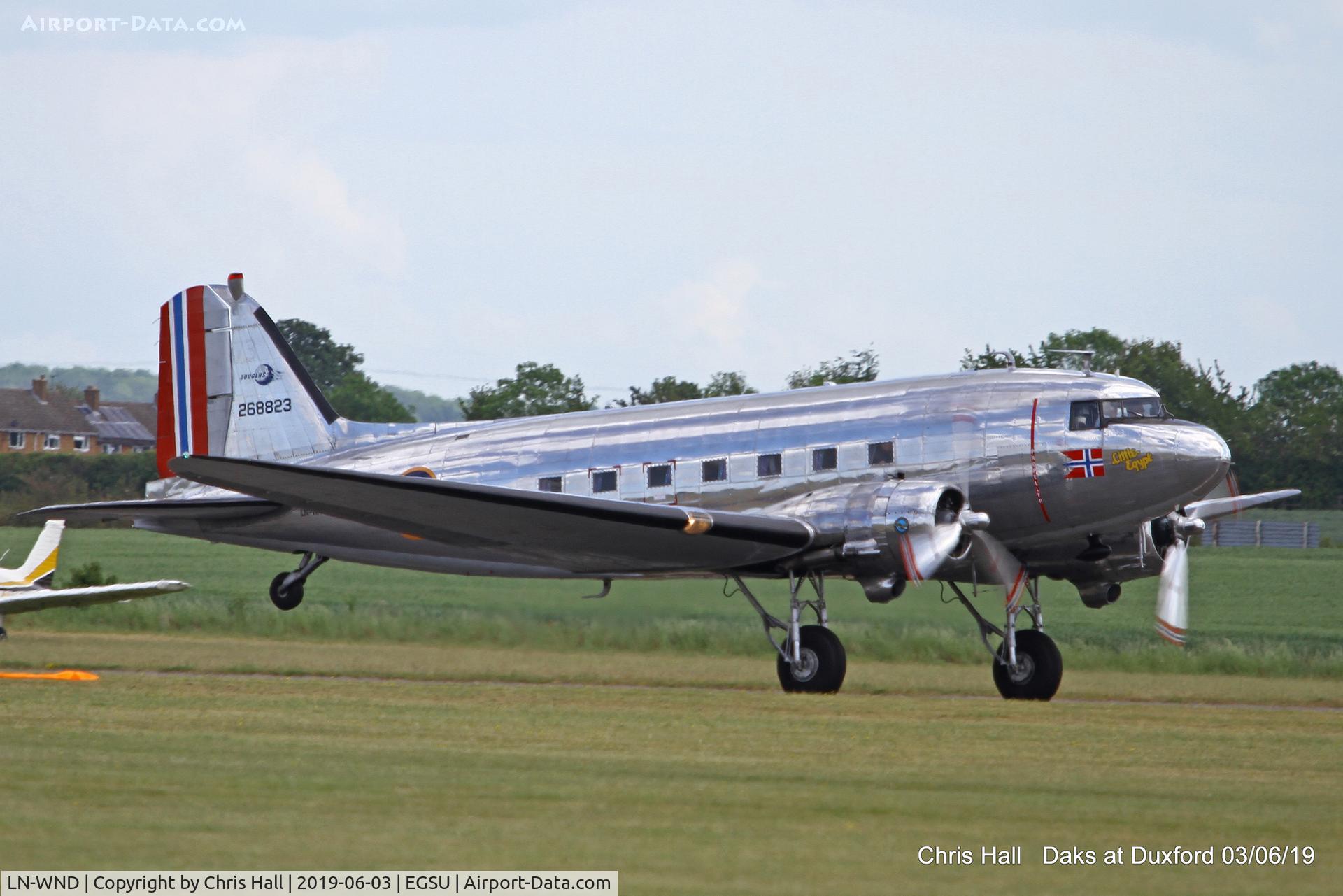 LN-WND, 1943 Douglas C-53D-DO Skytrooper (DC-3A) C/N 11750, Daks over Normandy - 75th D-Day commemoration, Duxford