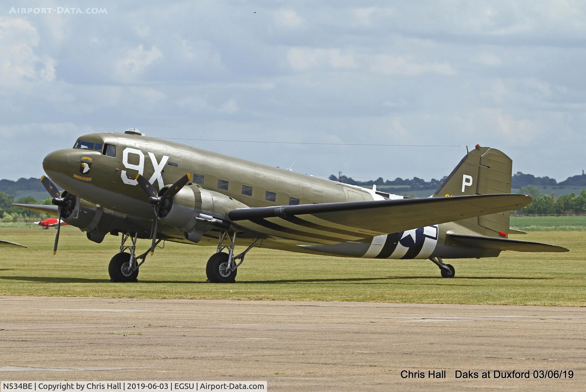 N534BE, 1944 Douglas DC-3A-S1C3G C/N 4932, Daks over Normandy - 75th D-Day commemoration, Duxford