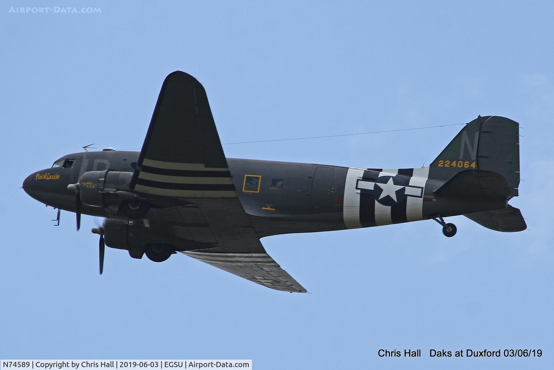 N74589, 1943 Douglas DC3C-S1C3G (C-47A) C/N 9926, Daks over Normandy - 75th D-Day commemoration, Duxford