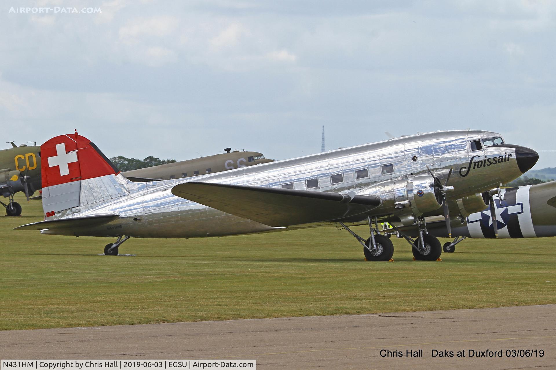 N431HM, 1943 Douglas DC-3C-S1C3G (C-47A) C/N 9995, Daks over Normandy - 75th D-Day commemoration, Duxford