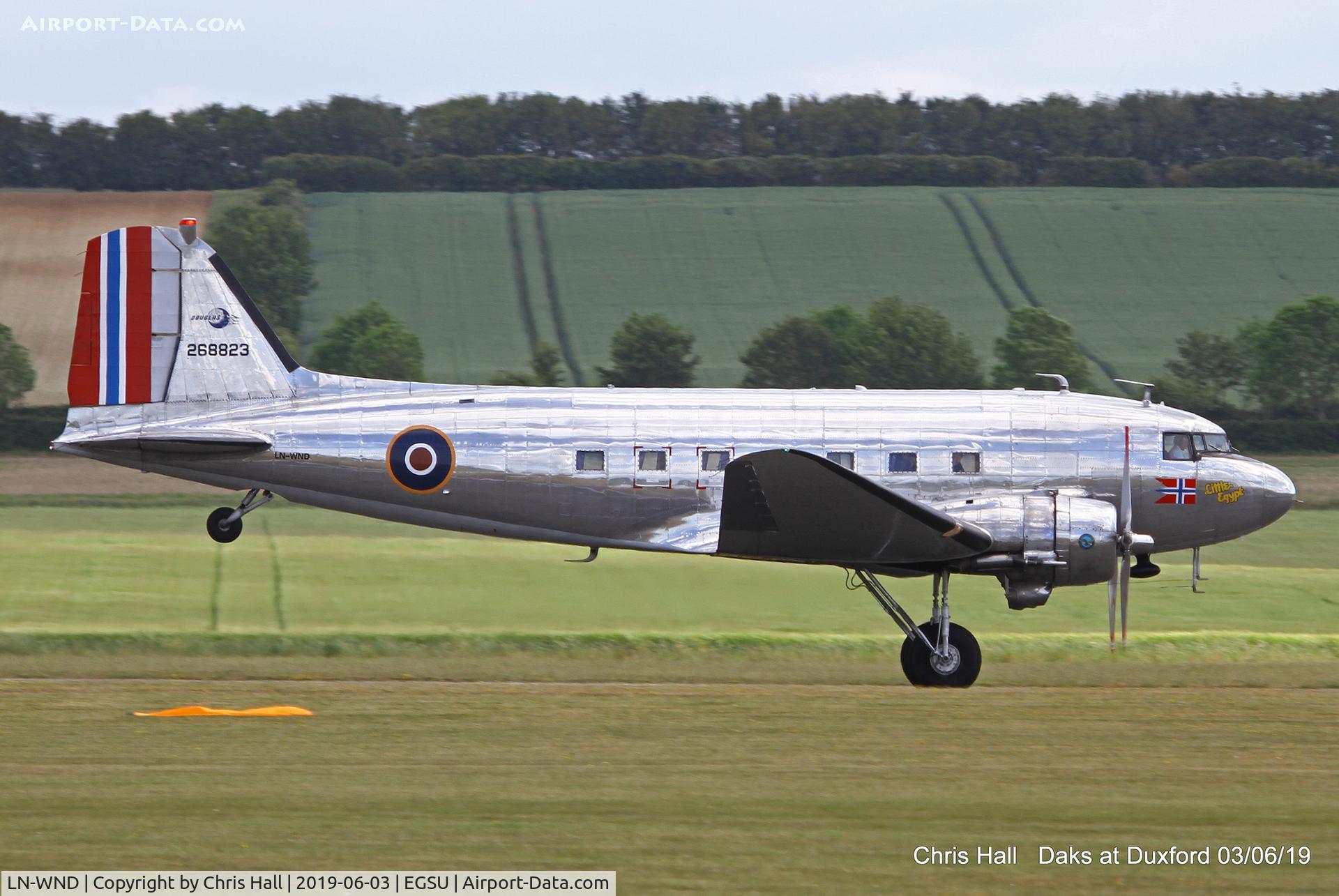 LN-WND, 1943 Douglas C-53D-DO Skytrooper (DC-3A) C/N 11750, Daks over Normandy - 75th D-Day commemoration, Duxford