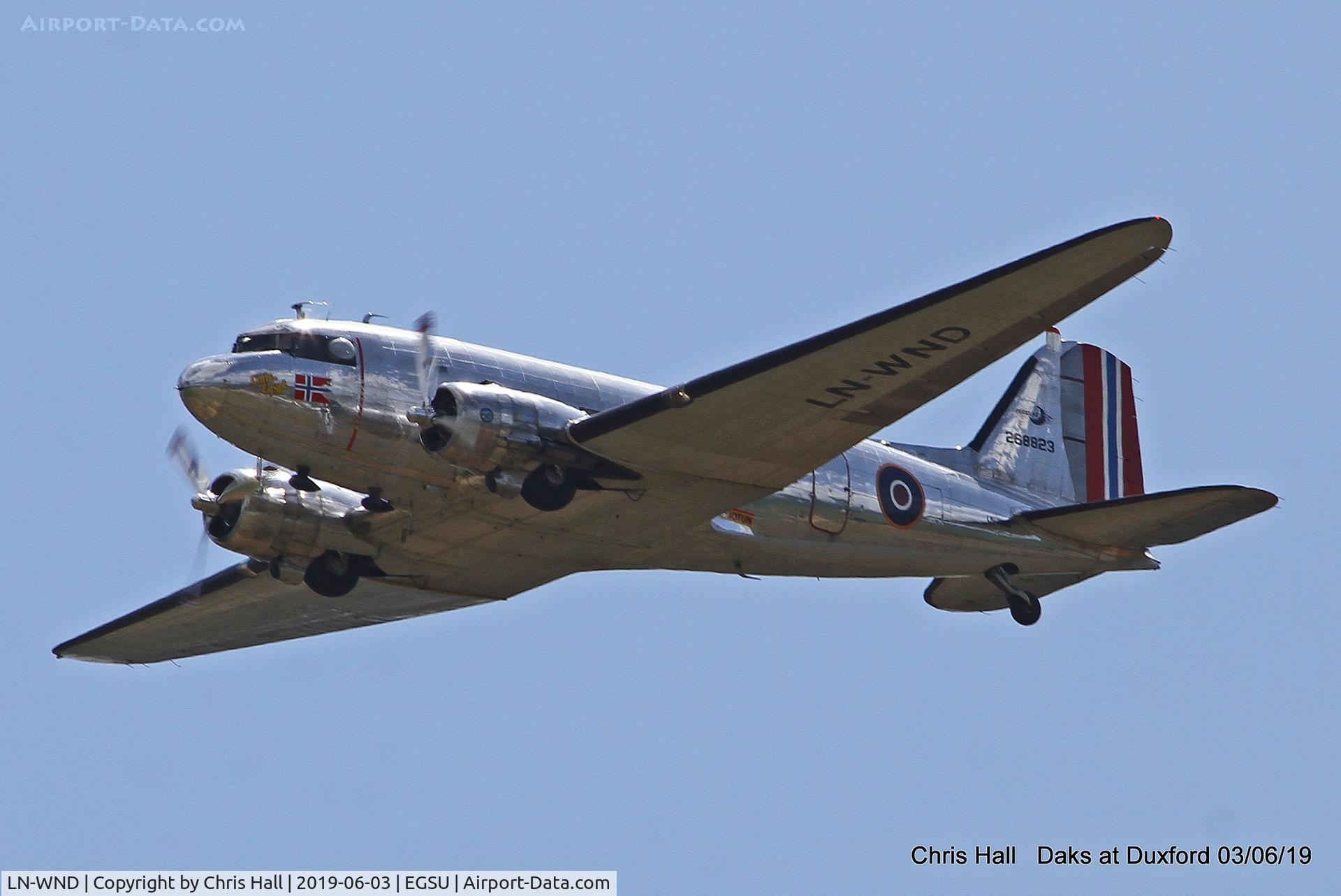 LN-WND, 1943 Douglas C-53D-DO Skytrooper (DC-3A) C/N 11750, Daks over Normandy - 75th D-Day commemoration, Duxford