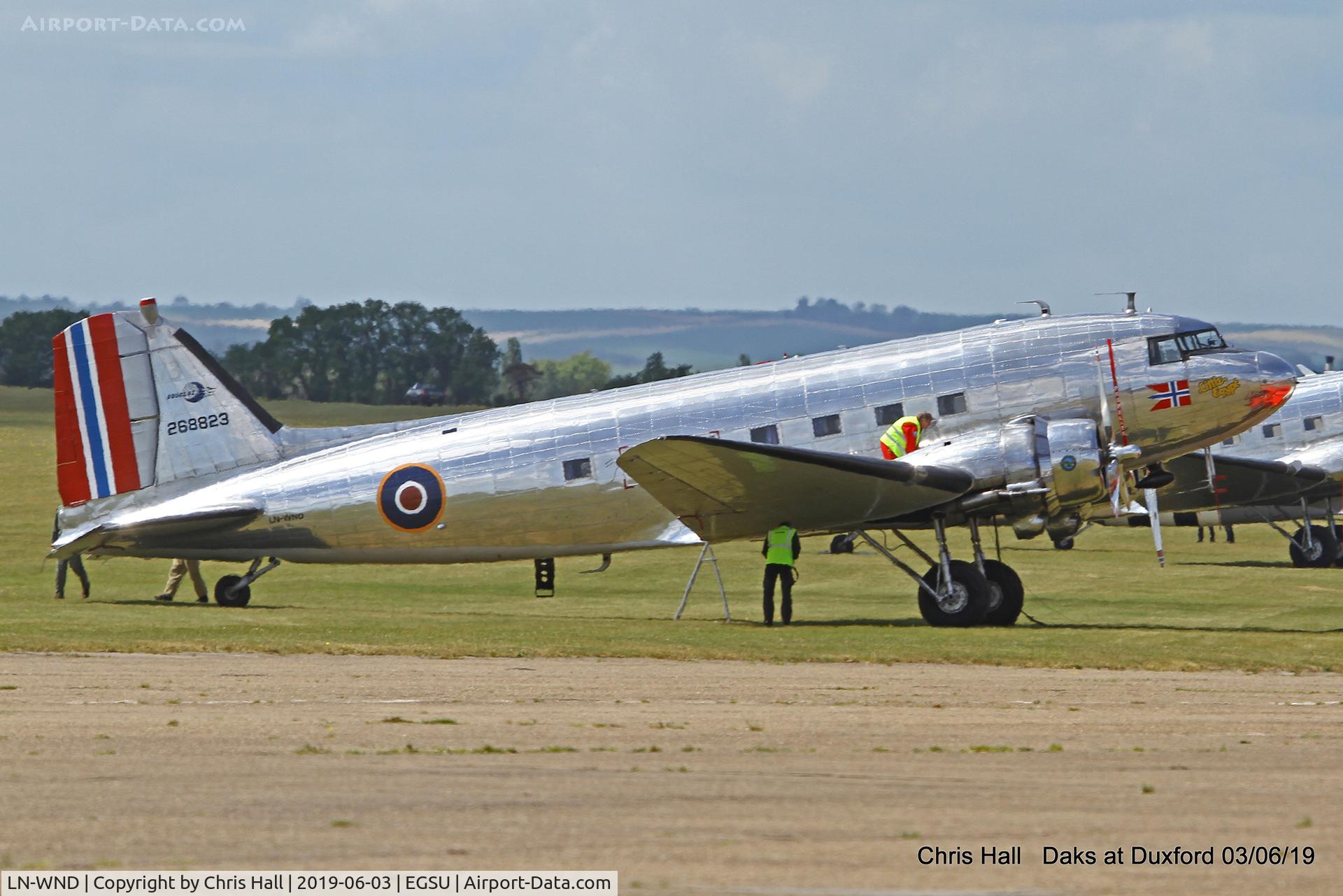 LN-WND, 1943 Douglas C-53D-DO Skytrooper (DC-3A) C/N 11750, Daks over Normandy - 75th D-Day commemoration, Duxford