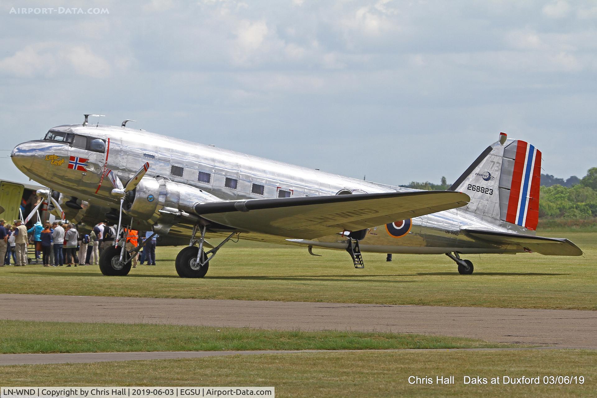 LN-WND, 1943 Douglas C-53D-DO Skytrooper (DC-3A) C/N 11750, Daks over Normandy - 75th D-Day commemoration, Duxford