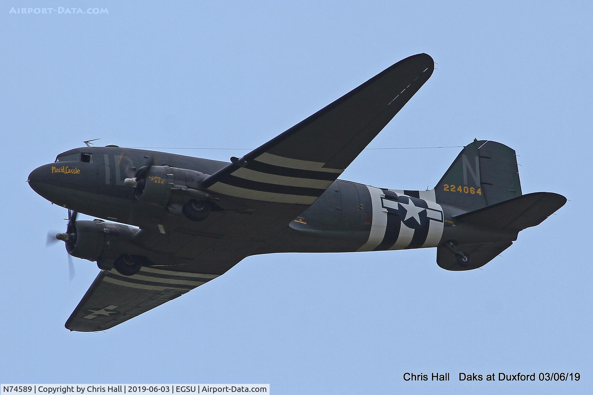 N74589, 1943 Douglas DC3C-S1C3G (C-47A) C/N 9926, Daks over Normandy - 75th D-Day commemoration, Duxford