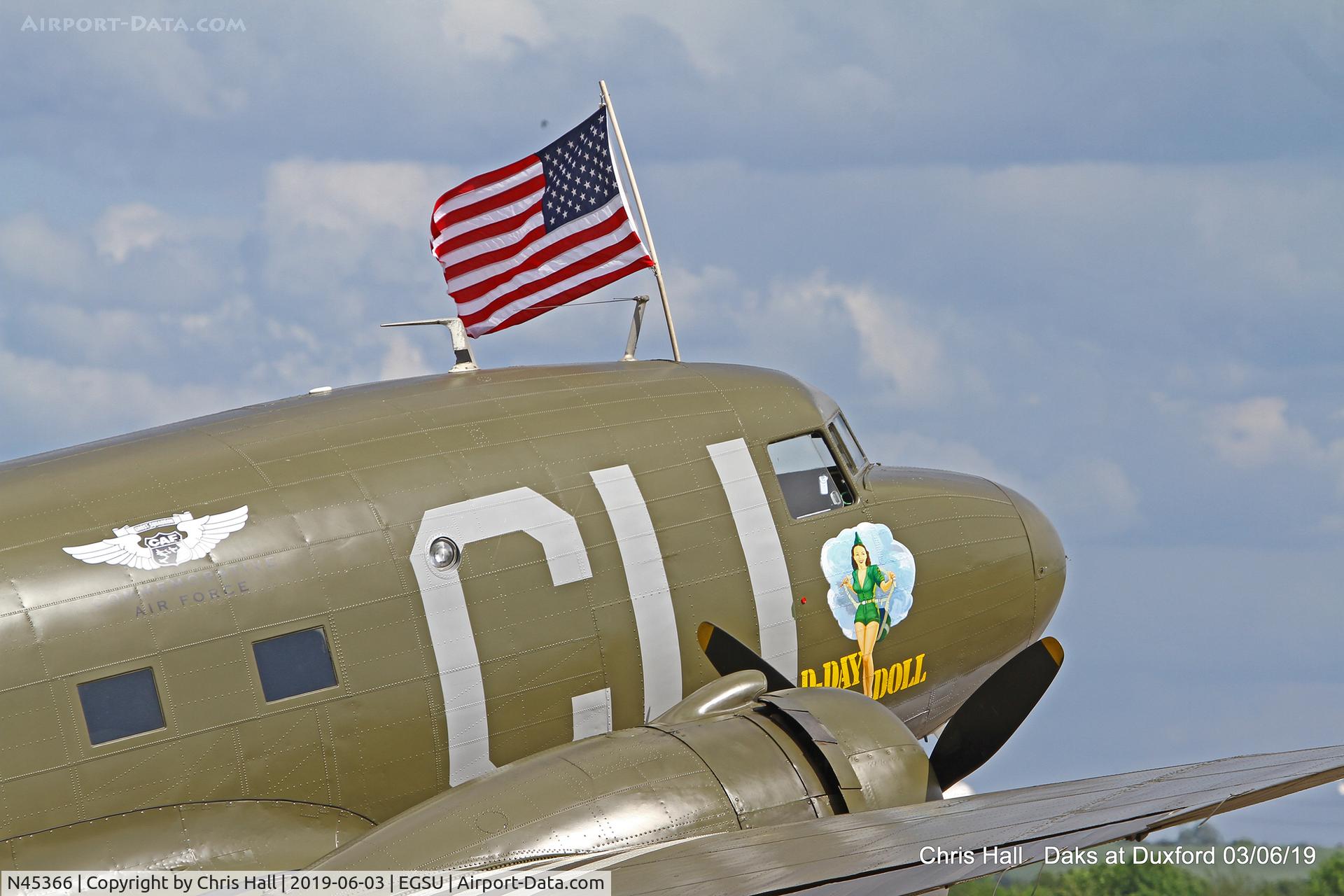 N45366, 1943 Douglas C-53D-DO Skytrooper (DC-3A) C/N 11757, Daks over Normandy - 75th D-Day commemoration, Duxford