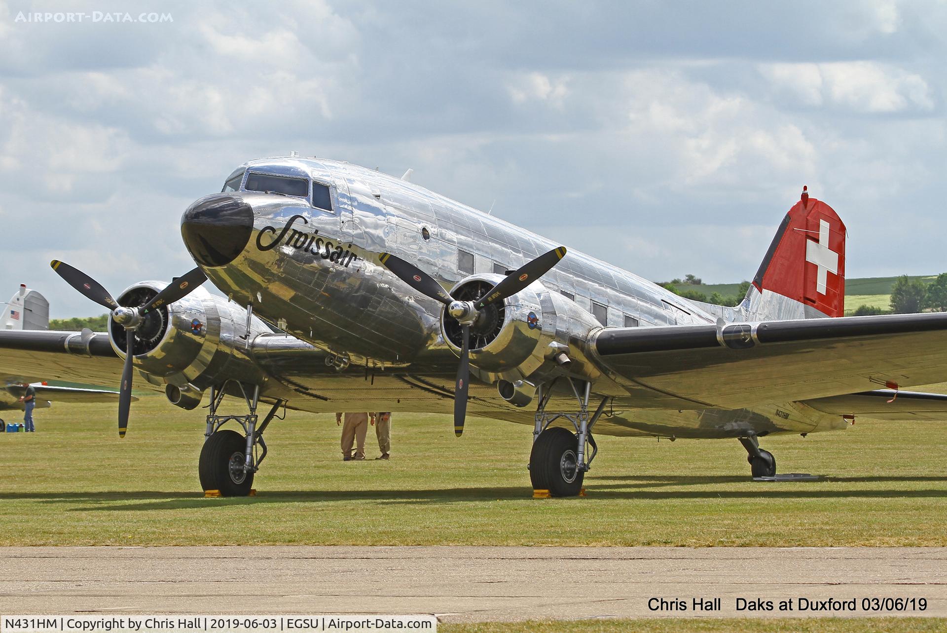 N431HM, 1943 Douglas DC-3C-S1C3G (C-47A) C/N 9995, Daks over Normandy - 75th D-Day commemoration, Duxford