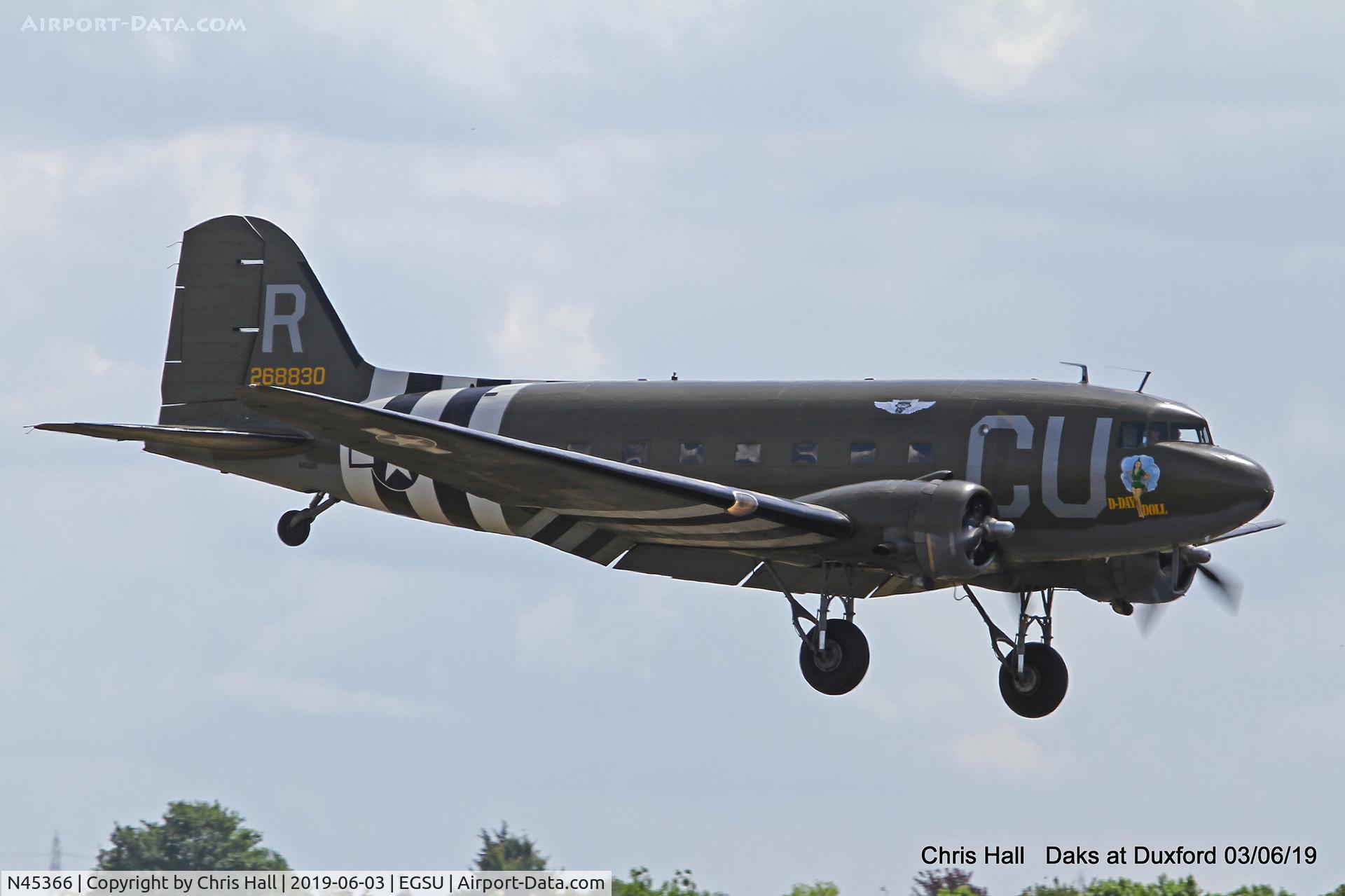 N45366, 1943 Douglas C-53D-DO Skytrooper (DC-3A) C/N 11757, Daks over Normandy - 75th D-Day commemoration, Duxford