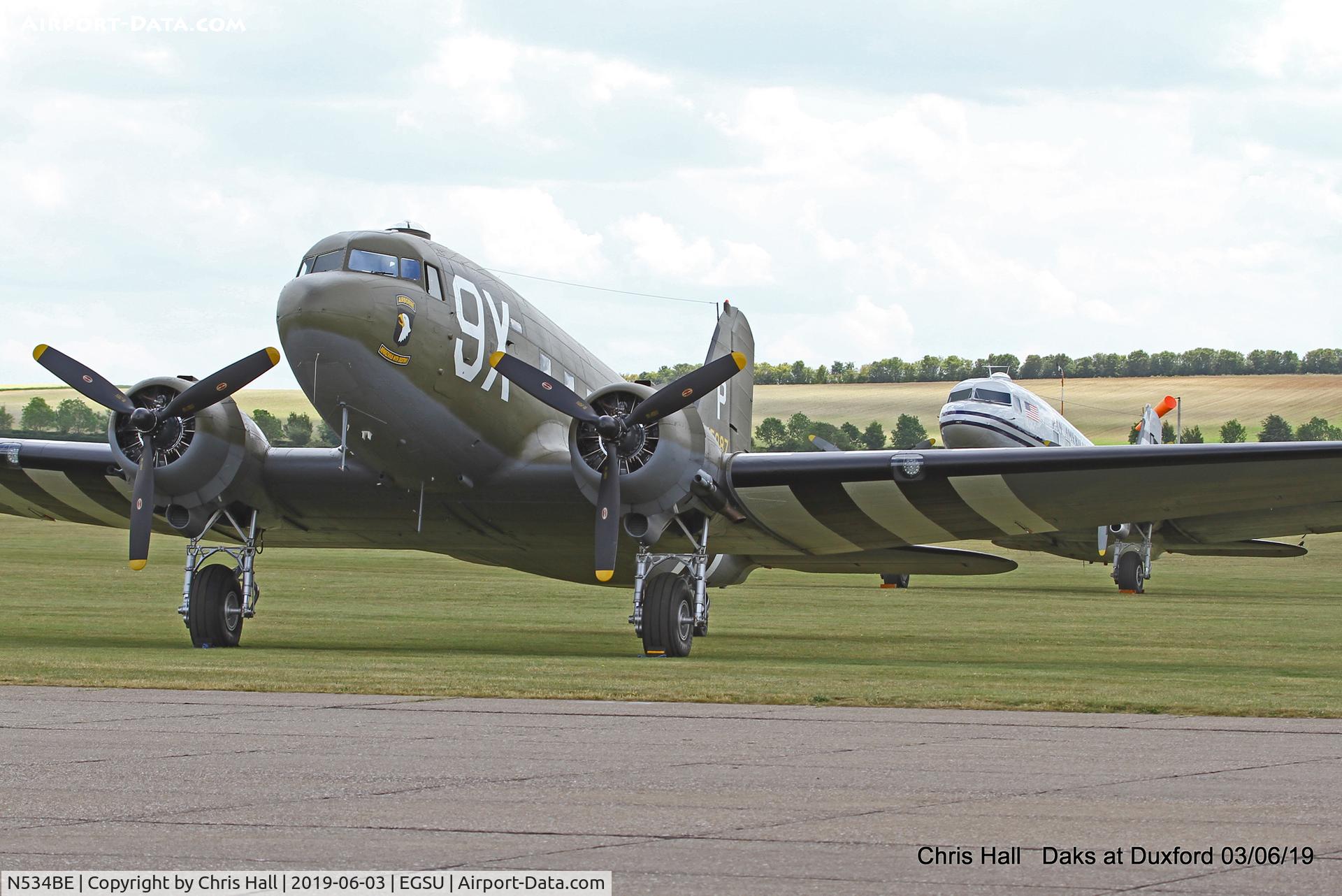 N534BE, 1944 Douglas DC-3A-S1C3G C/N 4932, Daks over Normandy - 75th D-Day commemoration, Duxford