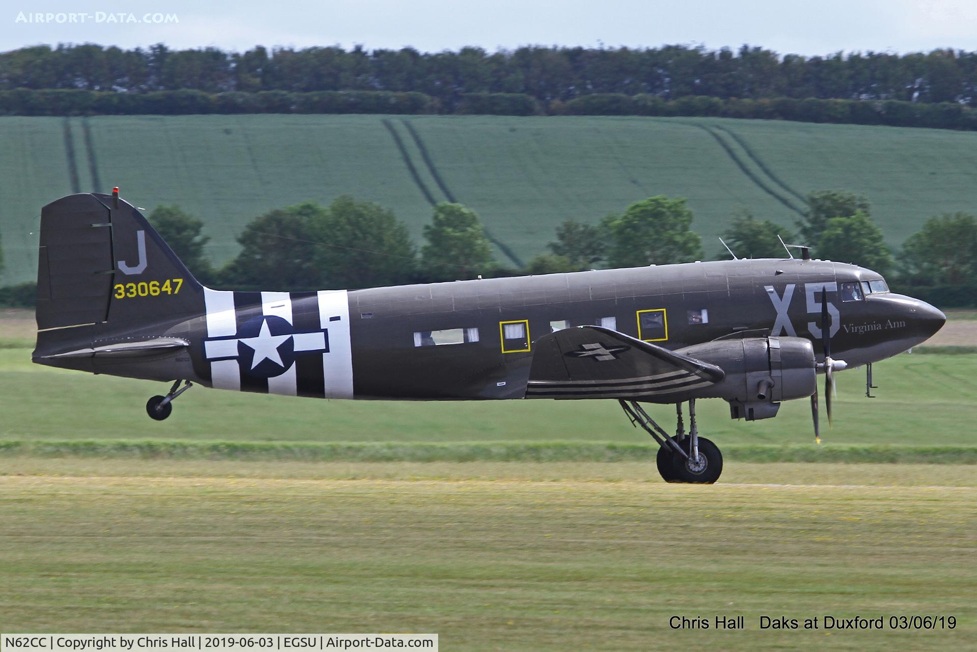 N62CC, 1943 Douglas DC-3C (C-47A-DL) C/N 13798, Daks over Normandy - 75th D-Day commemoration, Duxford