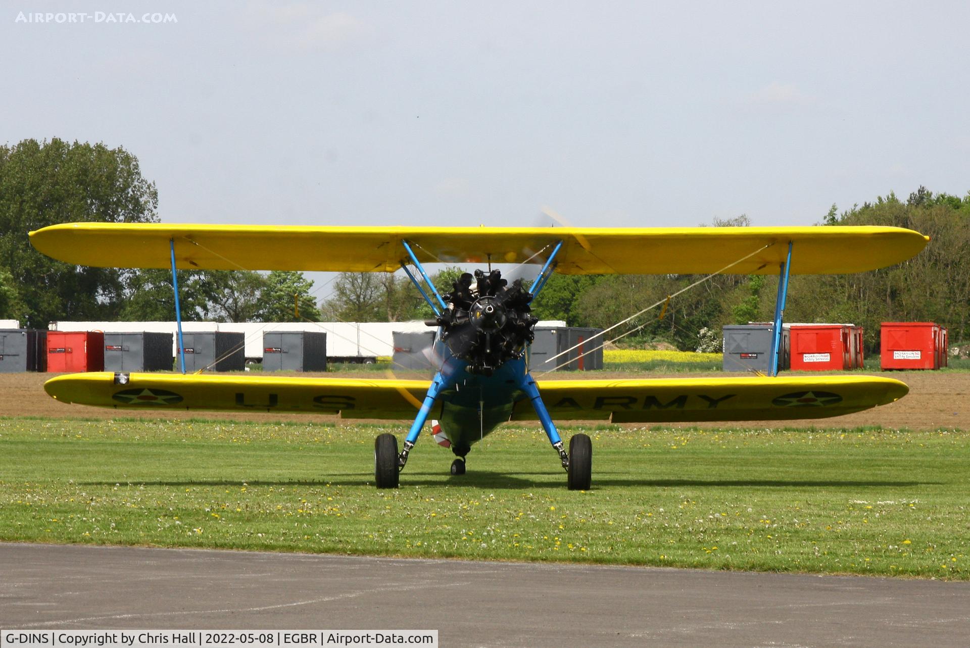 G-DINS, 1942 Boeing A75N1 C/N 75-4041, Breighton