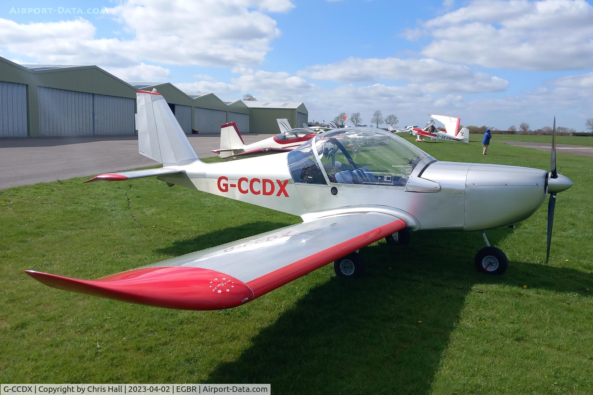 G-CCDX, 2003 Aerotechnik EV-97 Eurostar C/N PFA 315-14013, Breighton