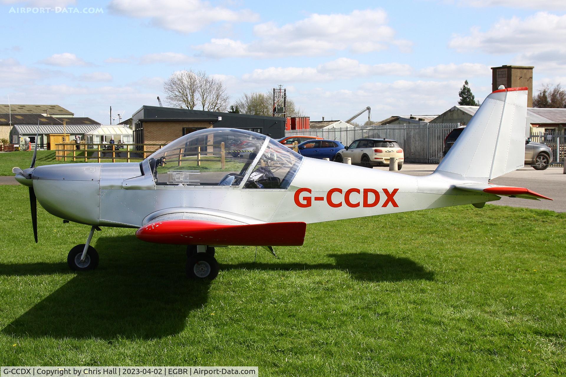 G-CCDX, 2003 Aerotechnik EV-97 Eurostar C/N PFA 315-14013, Breighton