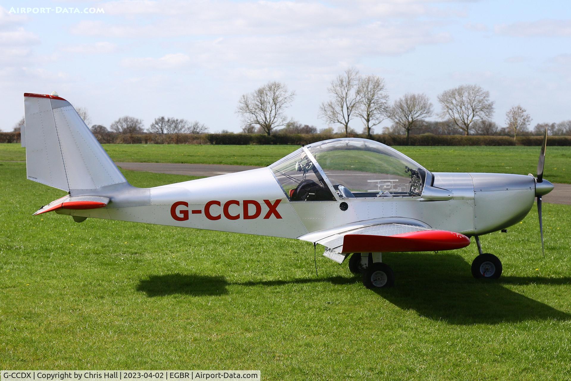 G-CCDX, 2003 Aerotechnik EV-97 Eurostar C/N PFA 315-14013, Breighton
