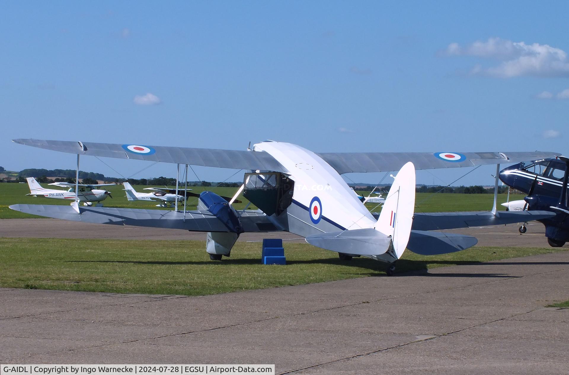 G-AIDL, 1946 De Havilland DH-89A Dominie/Dragon Rapide 6 C/N 6968, De Havilland D.H.89A Dominie/Dragon Rapide 6 at Duxford airfield (two days after Duxford Flying Day: The Americans 2024)