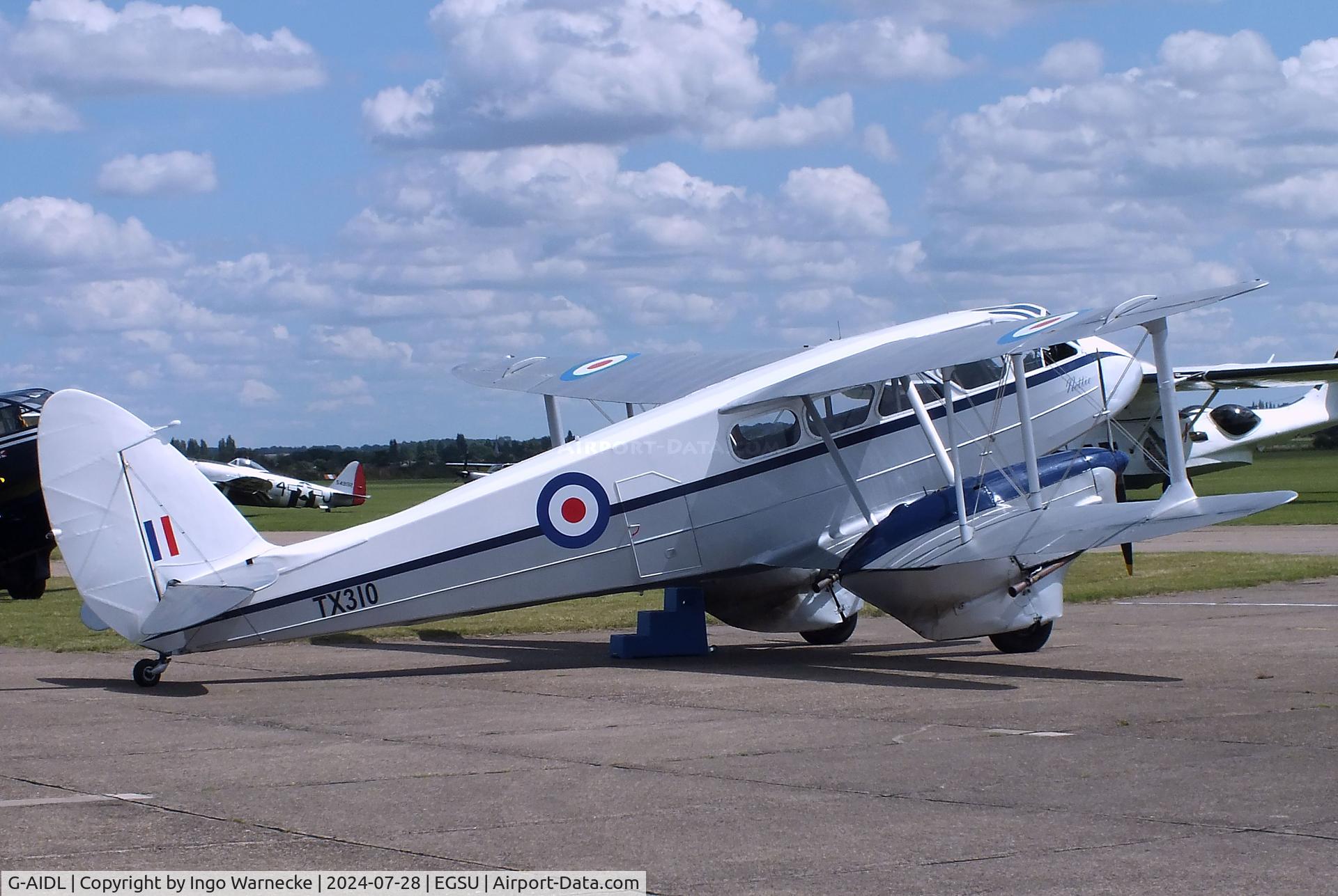 G-AIDL, 1946 De Havilland DH-89A Dominie/Dragon Rapide 6 C/N 6968, De Havilland D.H.89A Dominie/Dragon Rapide 6 at Duxford airfield (two days after Duxford Flying Day: The Americans 2024)