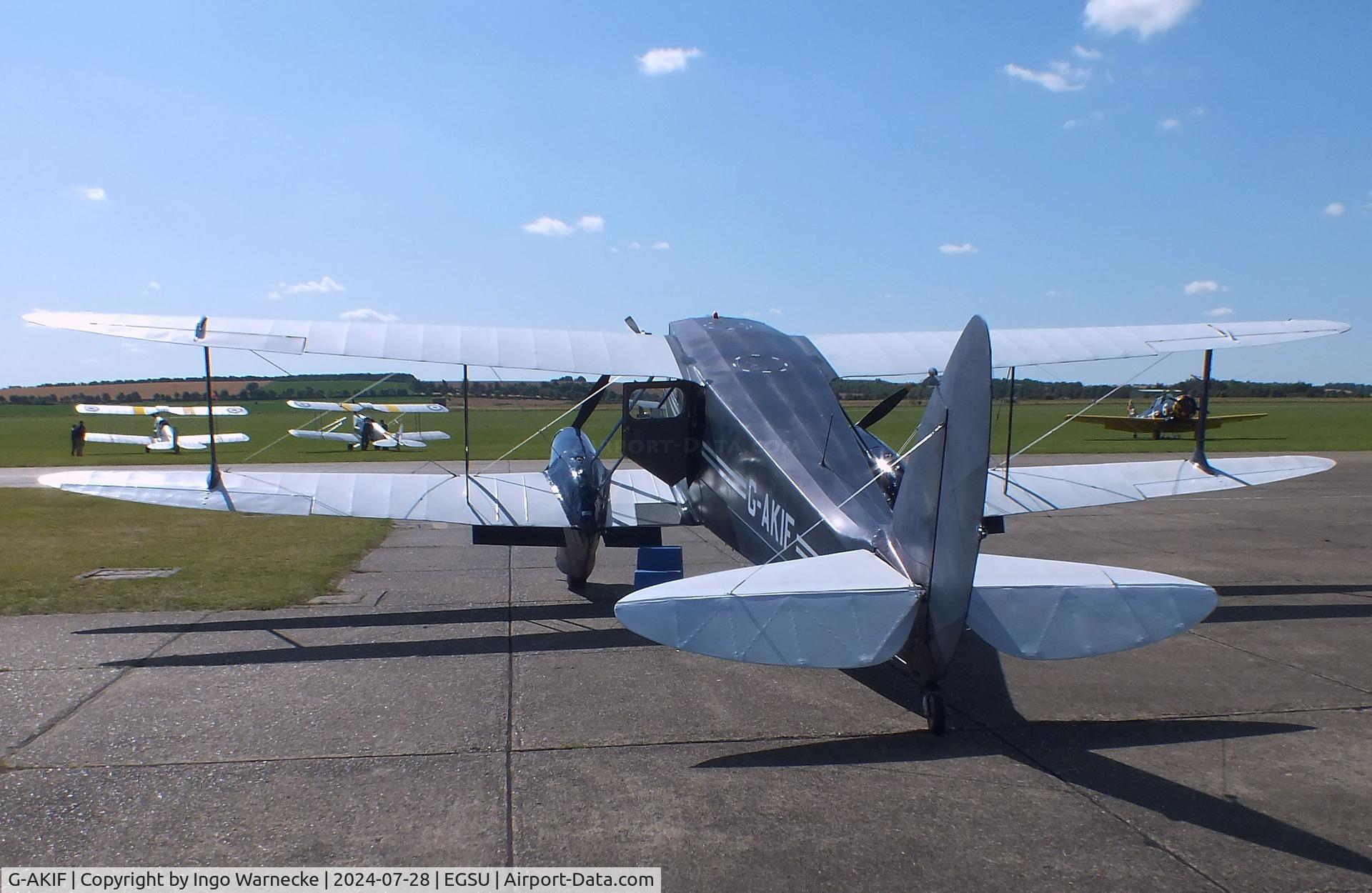 G-AKIF, 1944 De Havilland DH-89A Dominie/Dragon Rapide C/N 6838, De Havilland D.H.89A Dominie/Dragon Rapide at Duxford airfield (two days after Duxford Flying Day: The Americans 2024)