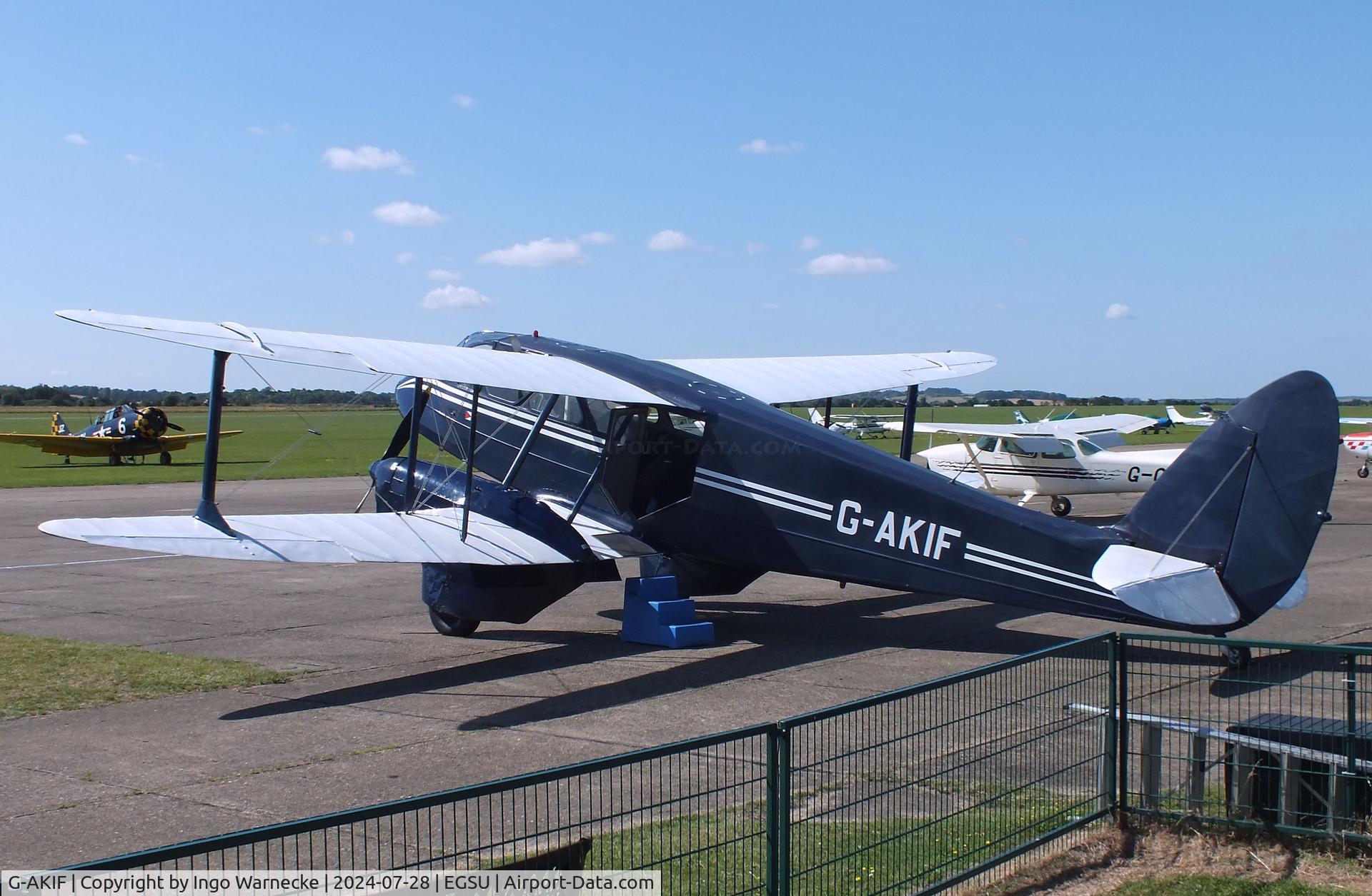 G-AKIF, 1944 De Havilland DH-89A Dominie/Dragon Rapide C/N 6838, De Havilland D.H.89A Dominie/Dragon Rapide at Duxford airfield (two days after Duxford Flying Day: The Americans 2024)