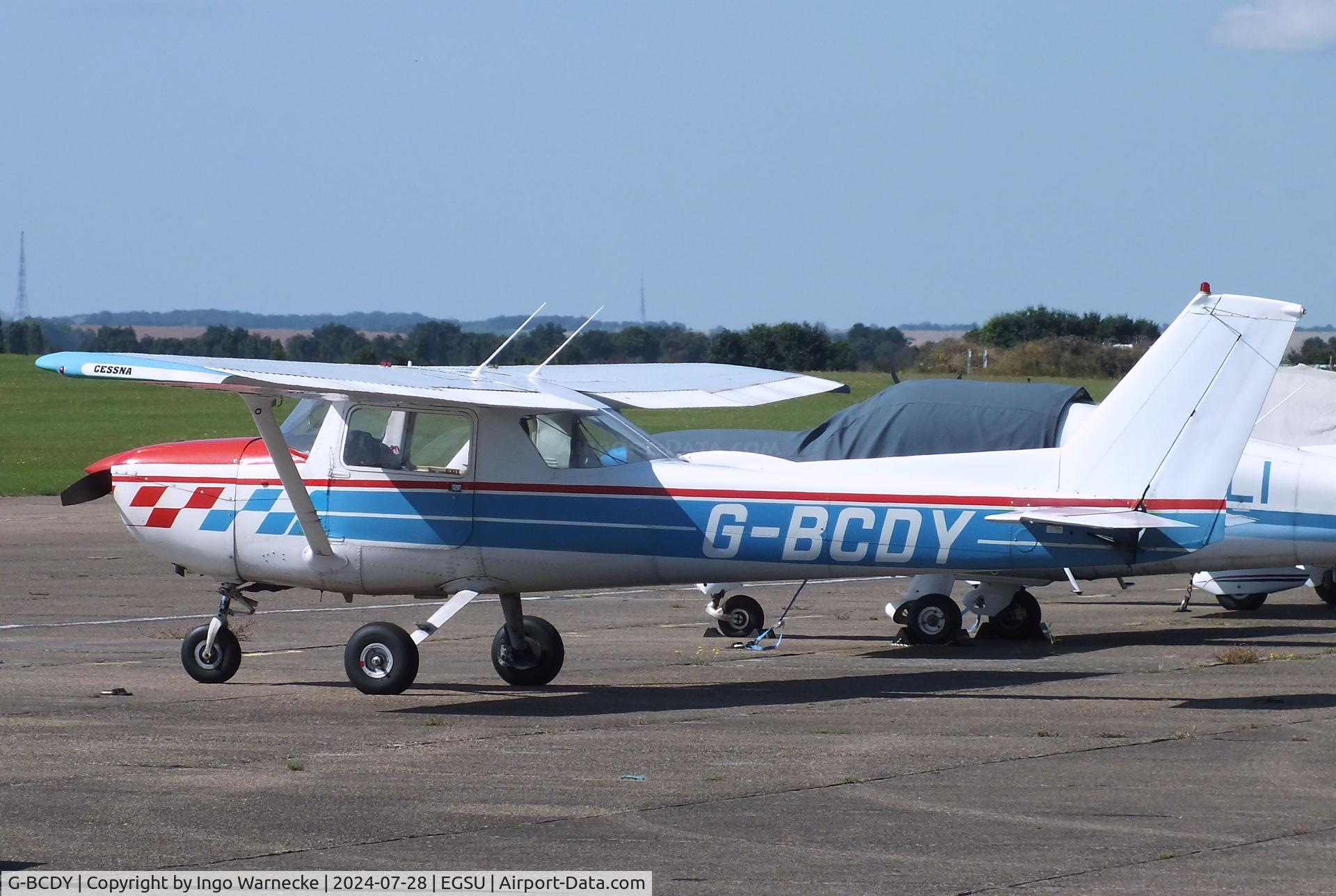 G-BCDY, 1974 Reims FRA150L Aerobat C/N 0237, Cessna (Reims) FRA150L Aerobat at Duxford airfield (two days after Duxford Flying Day: The Americans 2024)