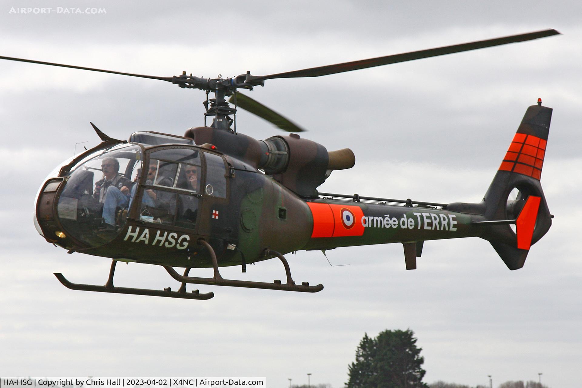 HA-HSG, Aérospatiale SA-342M Gazelle C/N 1615, North Coates