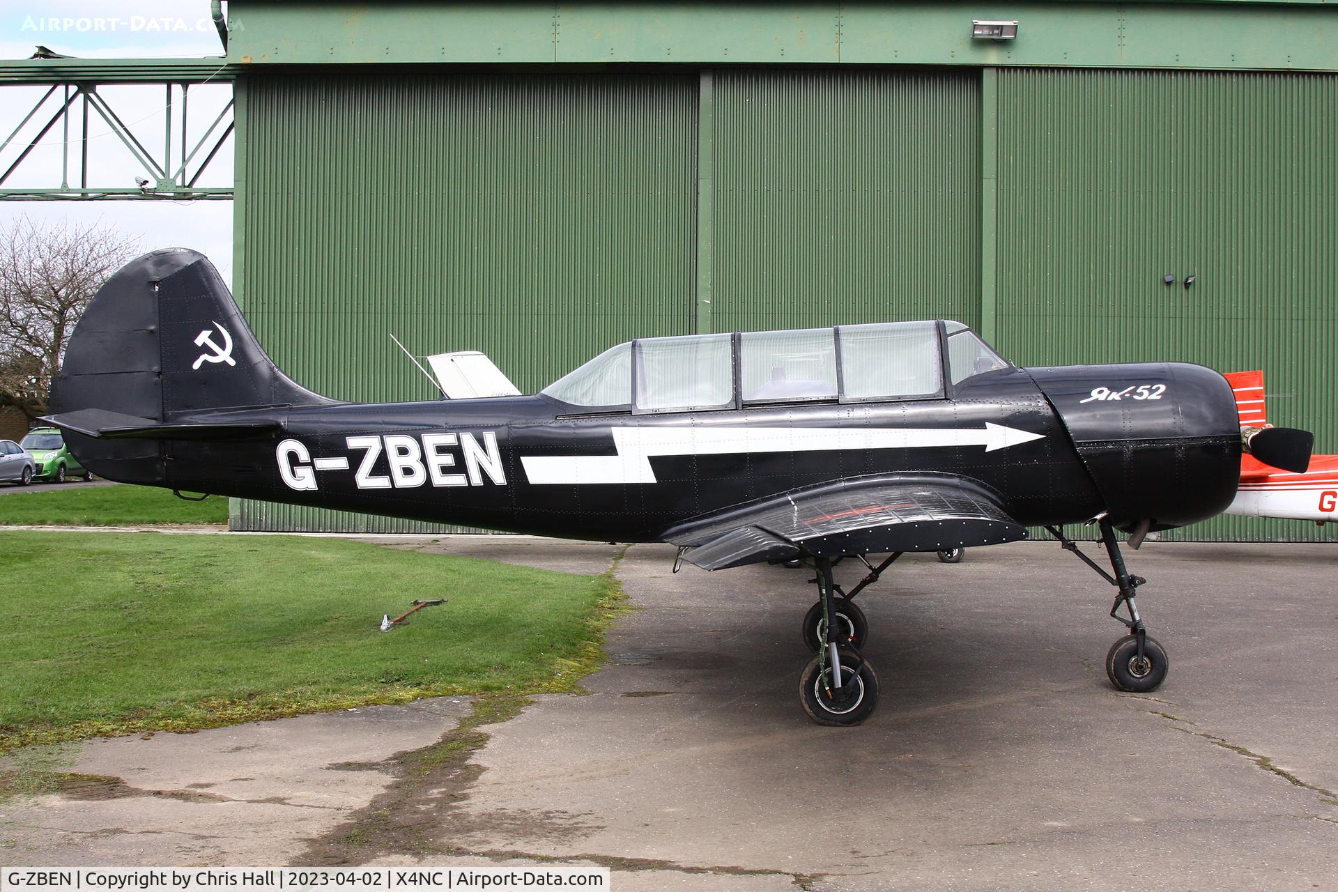 G-ZBEN, 1982 Bacau Yak-52 C/N 822708, North Coates