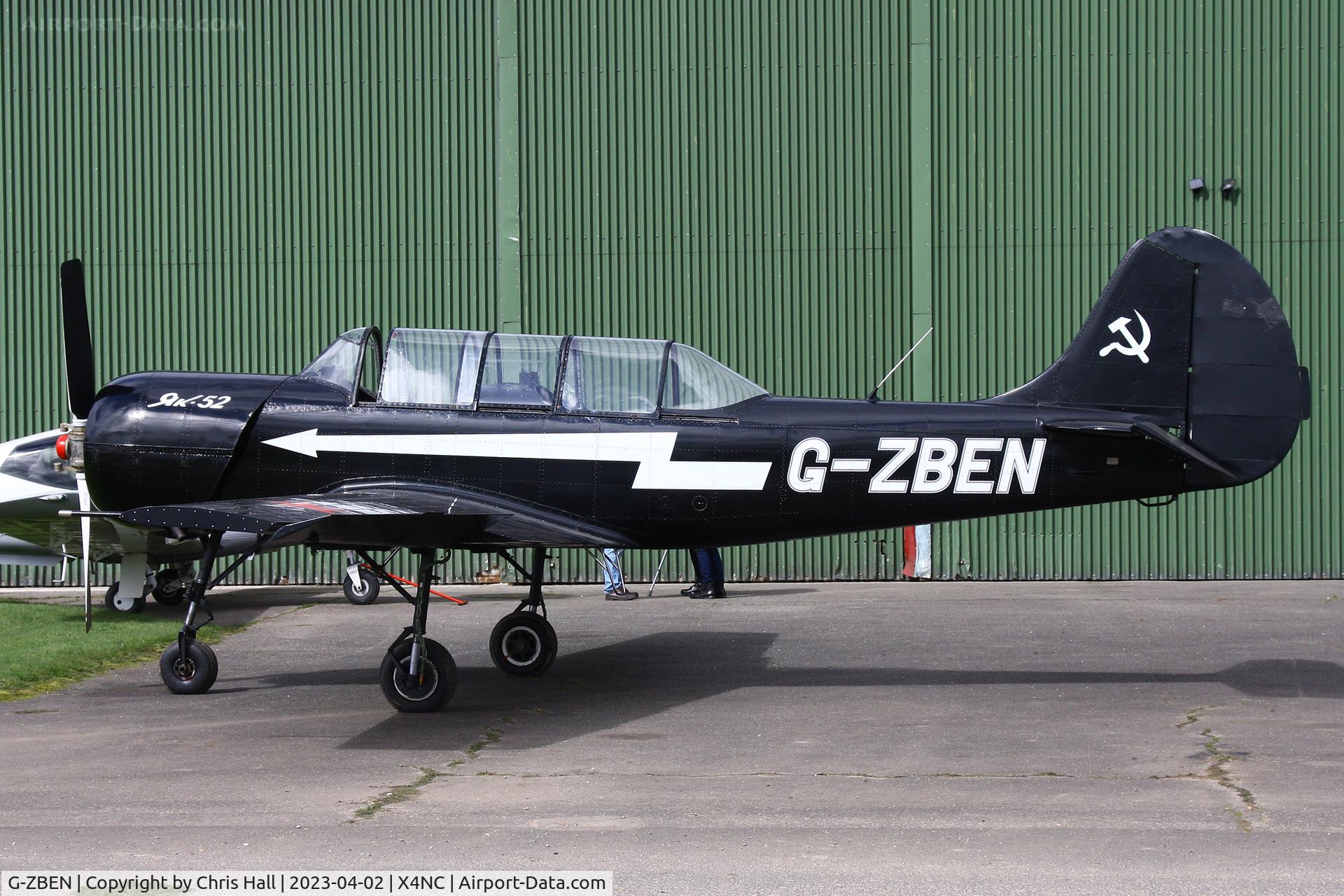 G-ZBEN, 1982 Bacau Yak-52 C/N 822708, North Coates